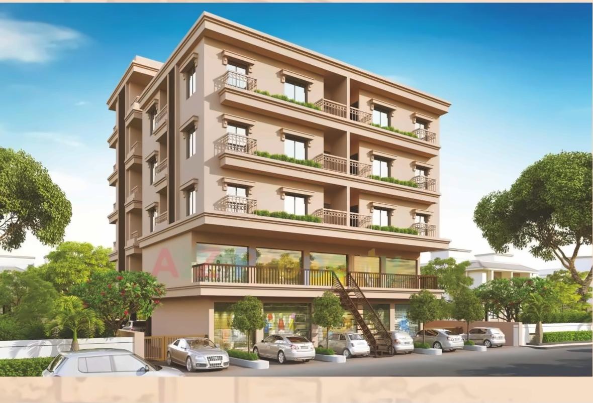 3D Elevation of real estate project Tirth Exotica located at Kasba, Vadodara, Gujarat