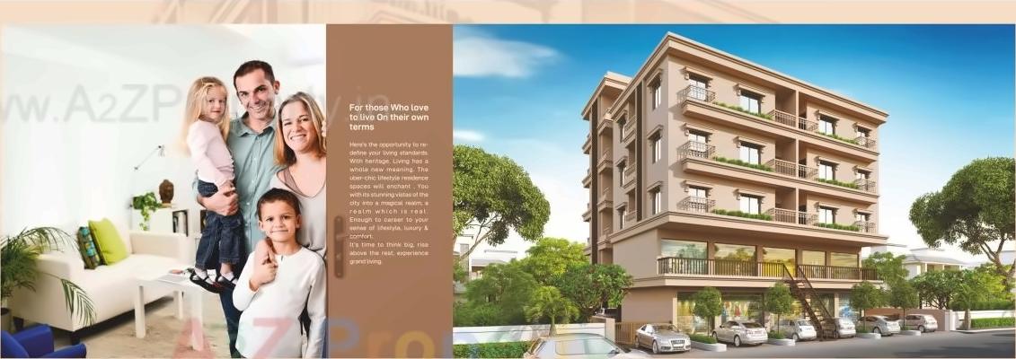 3D Elevation of real estate project Tirth Exotica located at Kasba, Vadodara, Gujarat