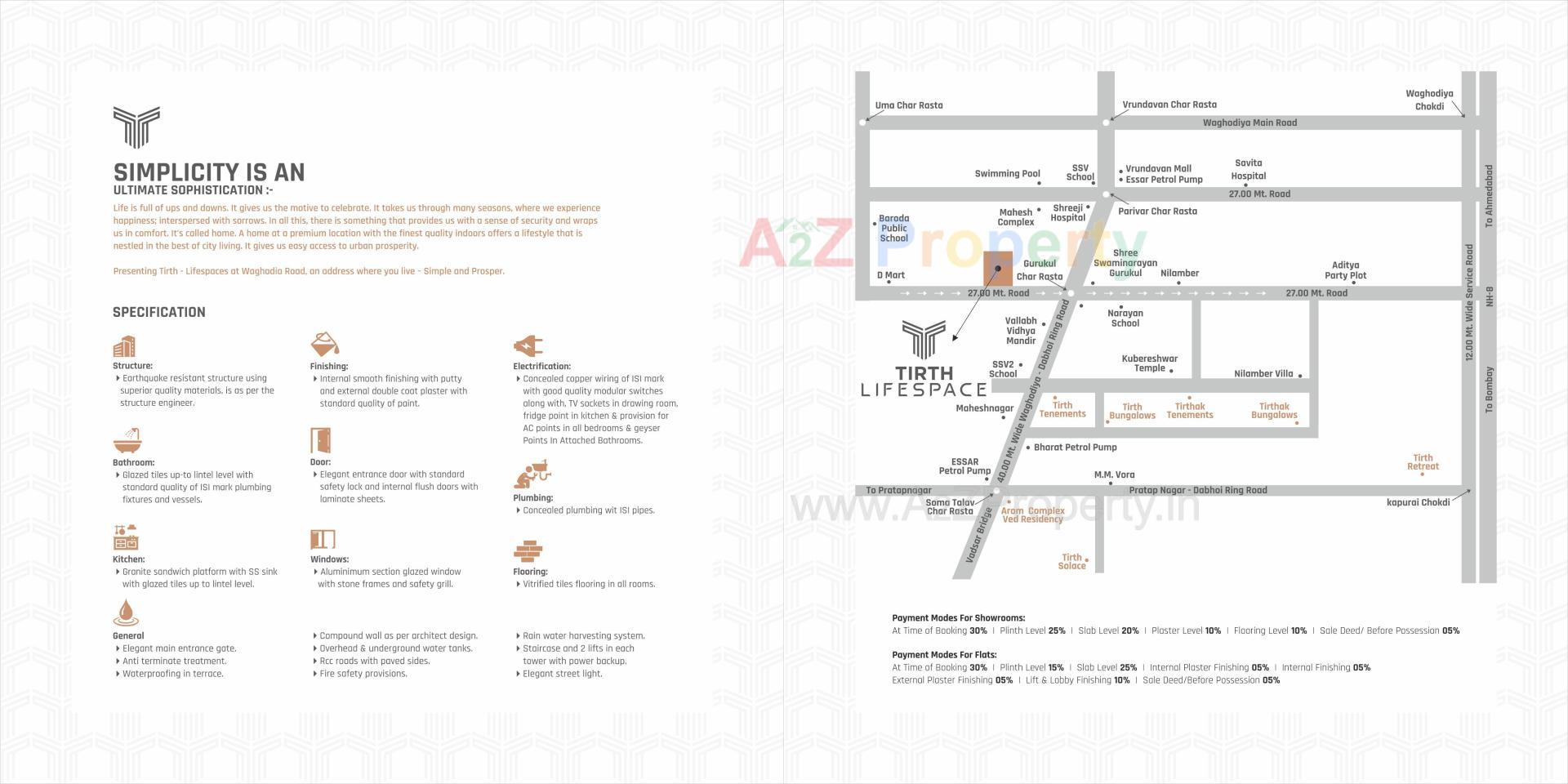  of real estate project Tirth Lifespace located at Danteshwar, Vadodara, Gujarat