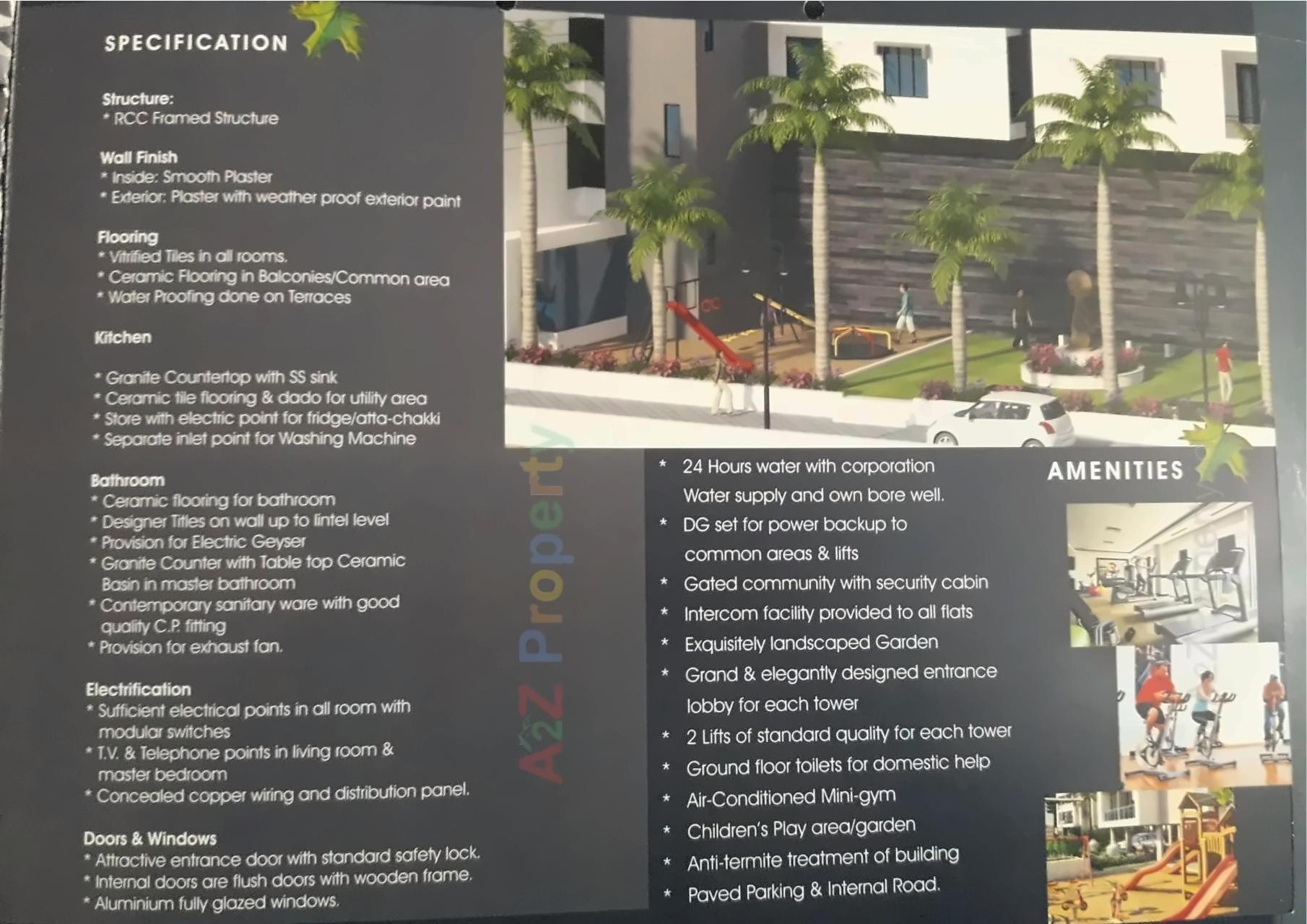  of real estate project Tithi Heights located at Gotri, Vadodara, Gujarat