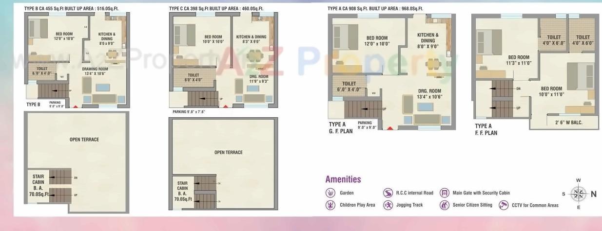Layout of real estate project Tithi Residency located at Nimetha, Vadodara, Gujarat