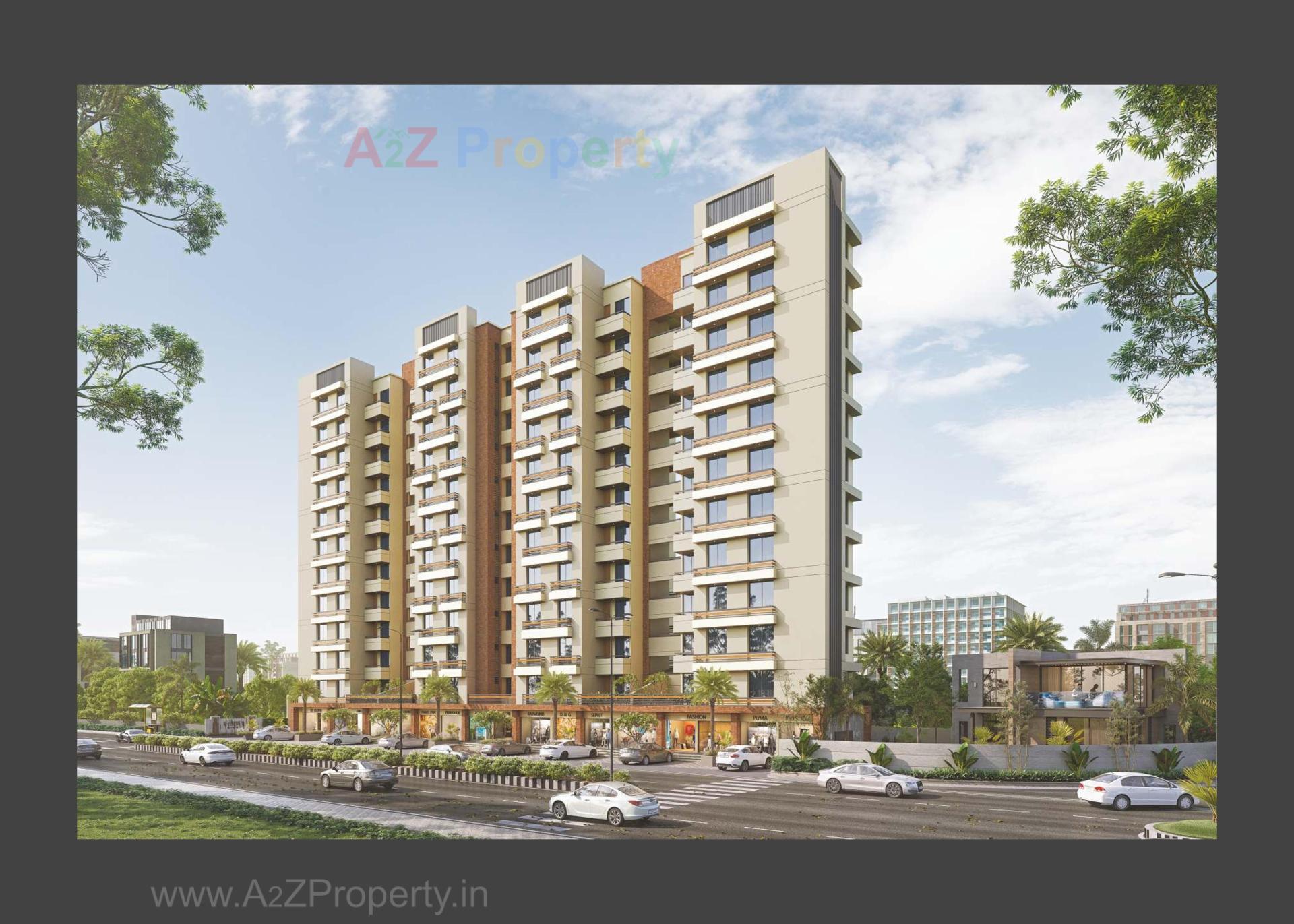 3D Elevation of real estate project Toran Residency located at Sevasi, Vadodara, Gujarat