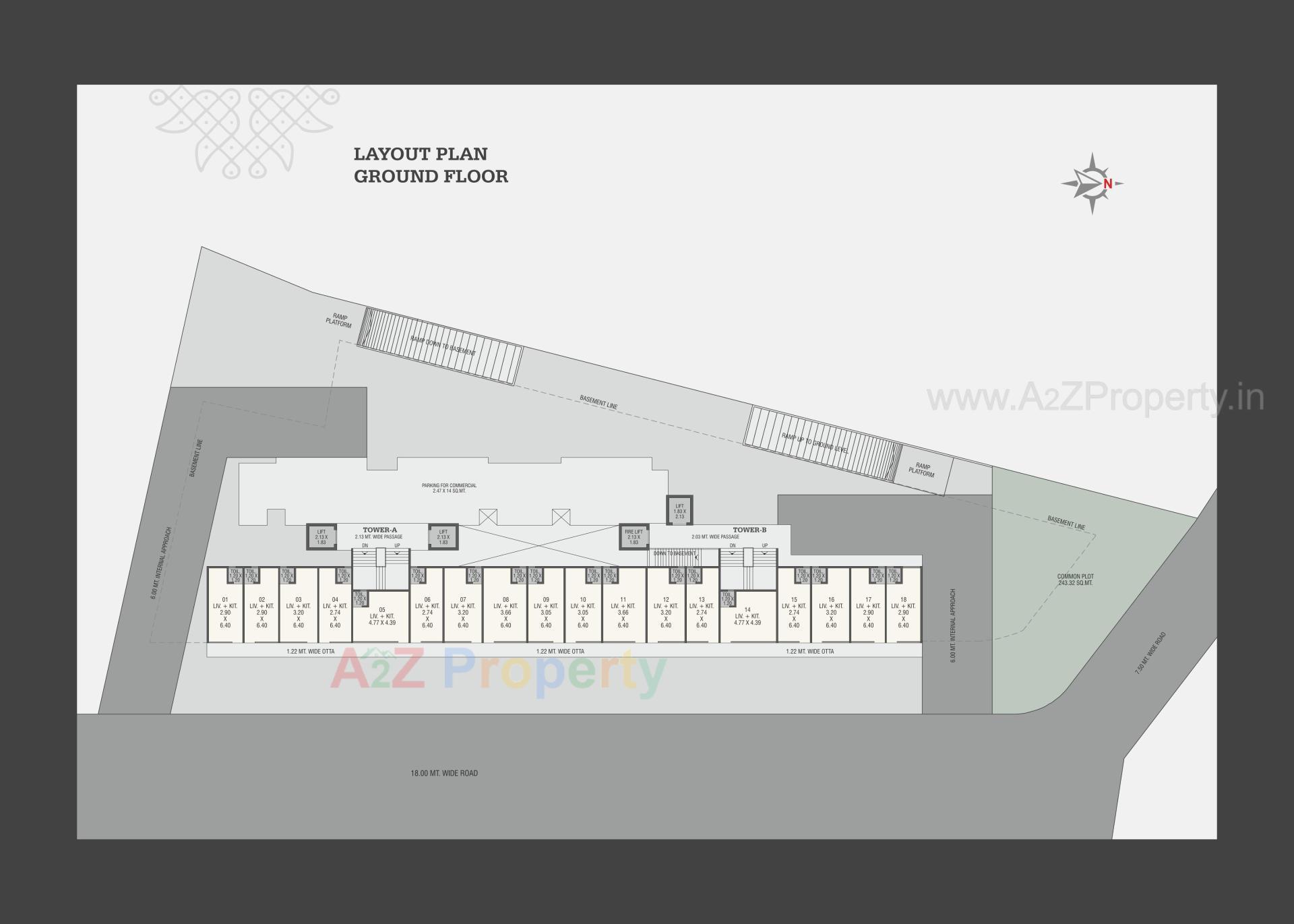Layout of real estate project Toran Residency located at Sevasi, Vadodara, Gujarat