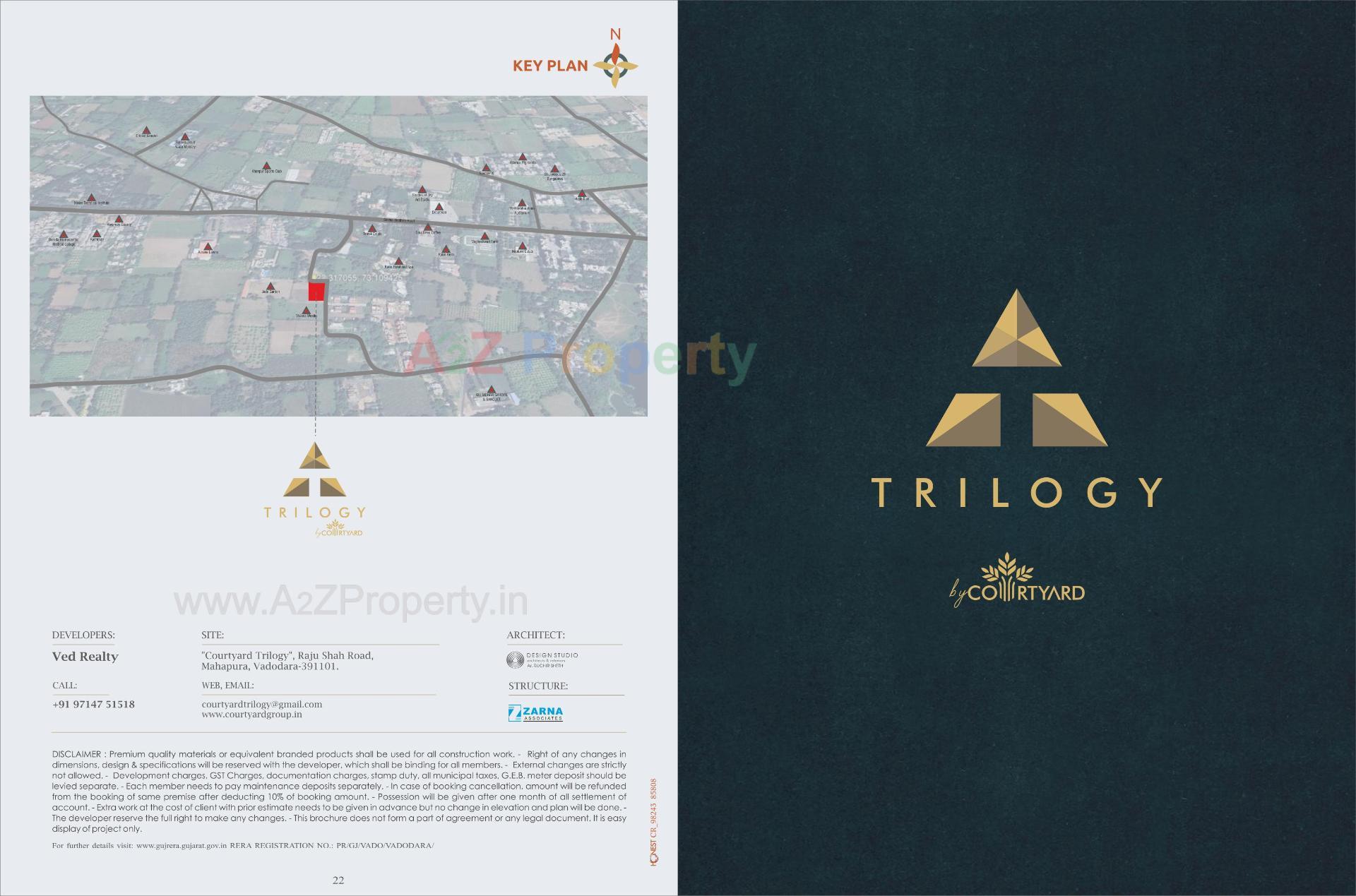  of real estate project Trilogy By Courtyard located at Sevasi, Vadodara, Gujarat