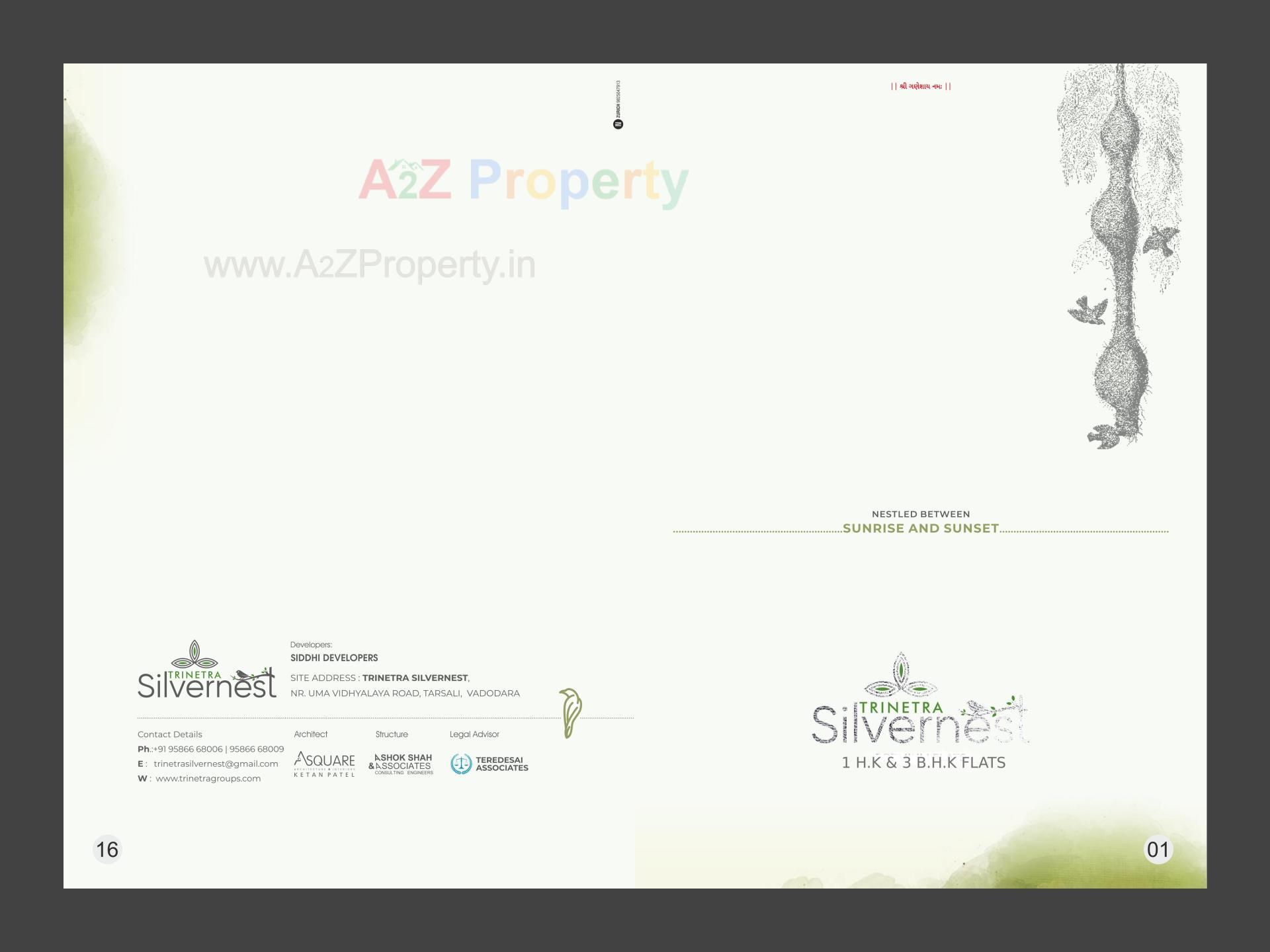  of real estate project Trinetra Silvernest located at Tarsali, Vadodara, Gujarat