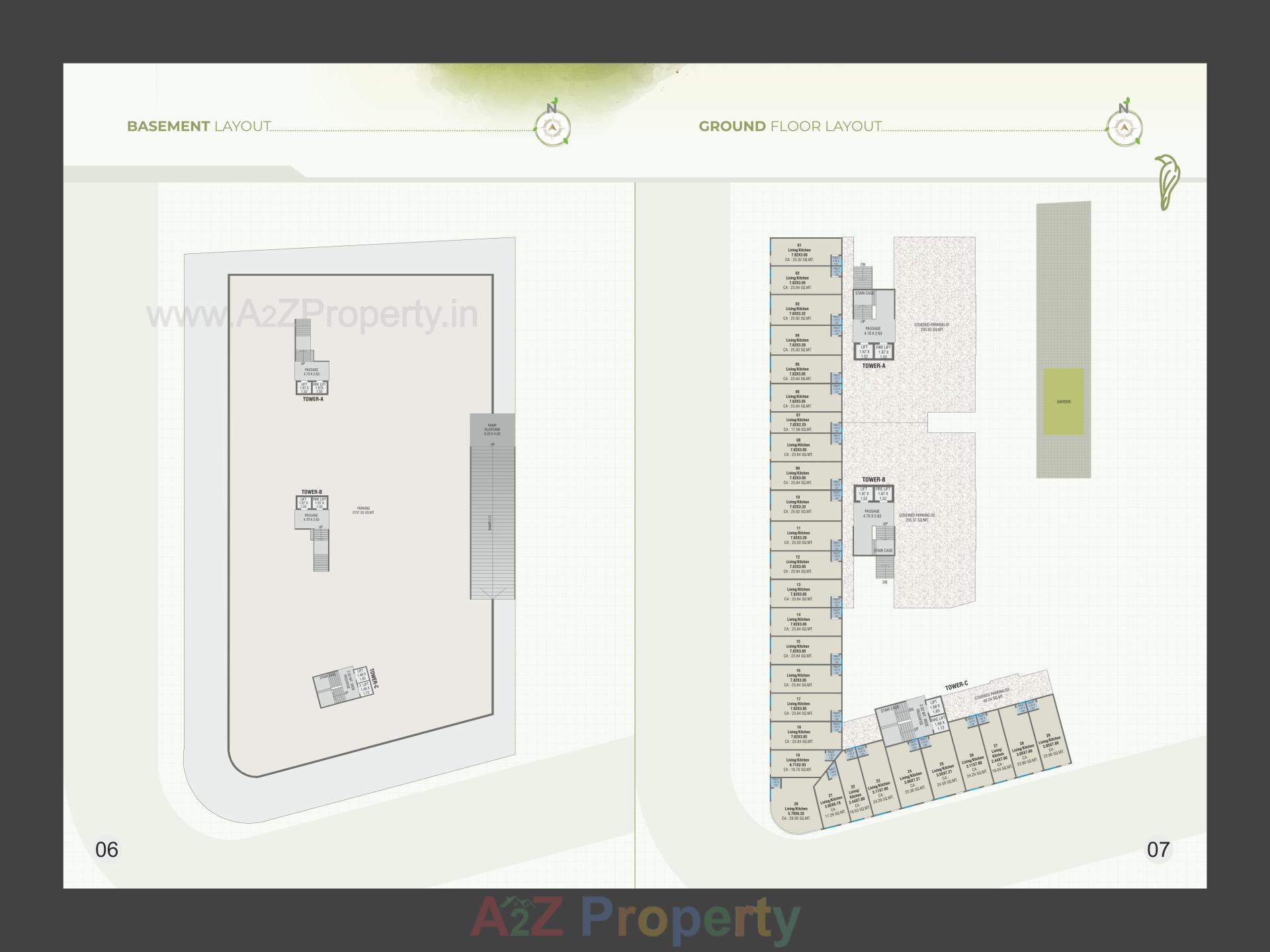 Layout of real estate project Trinetra Silvernest located at Tarsali, Vadodara, Gujarat