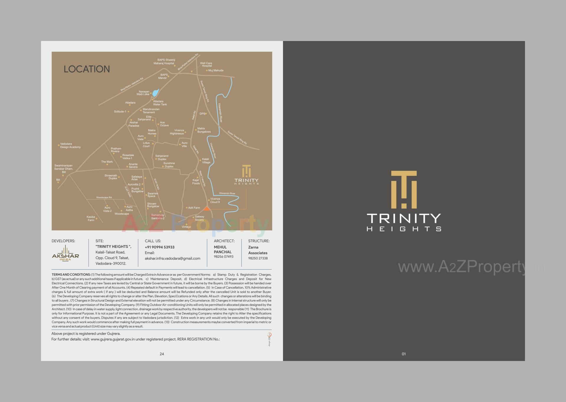  of real estate project Trinity Heights located at Talsat, Vadodara, Gujarat