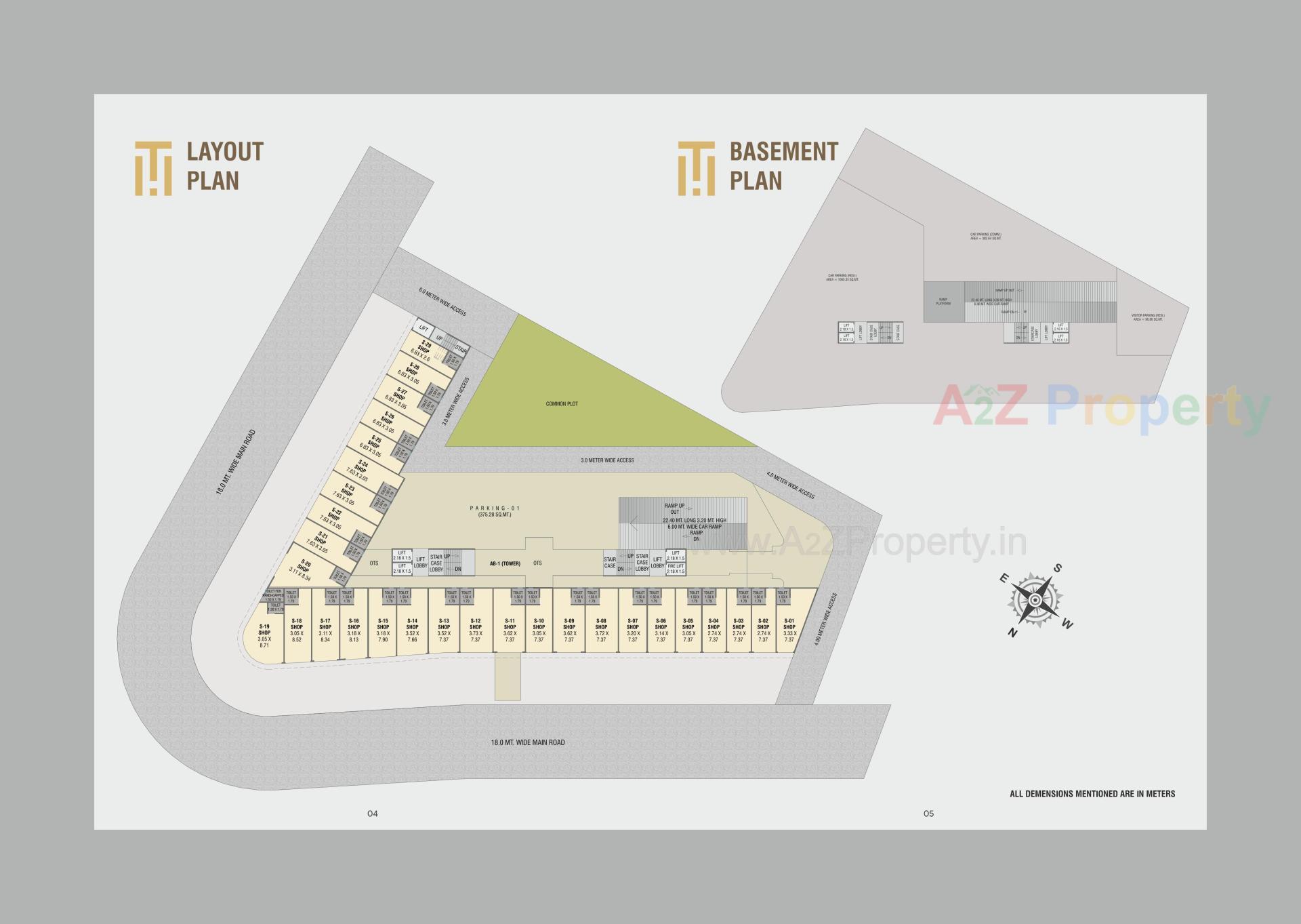 Layout of real estate project Trinity Heights located at Talsat, Vadodara, Gujarat