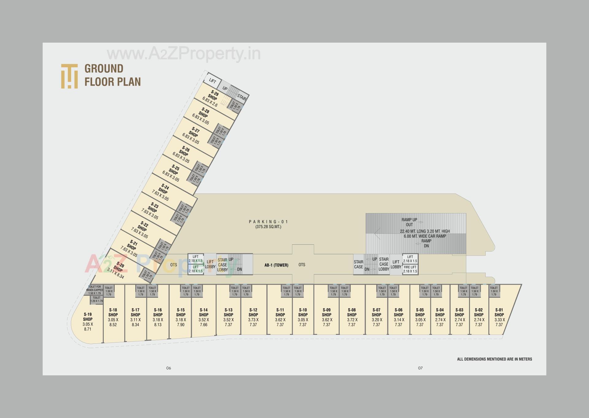 Layout of real estate project Trinity Heights located at Talsat, Vadodara, Gujarat