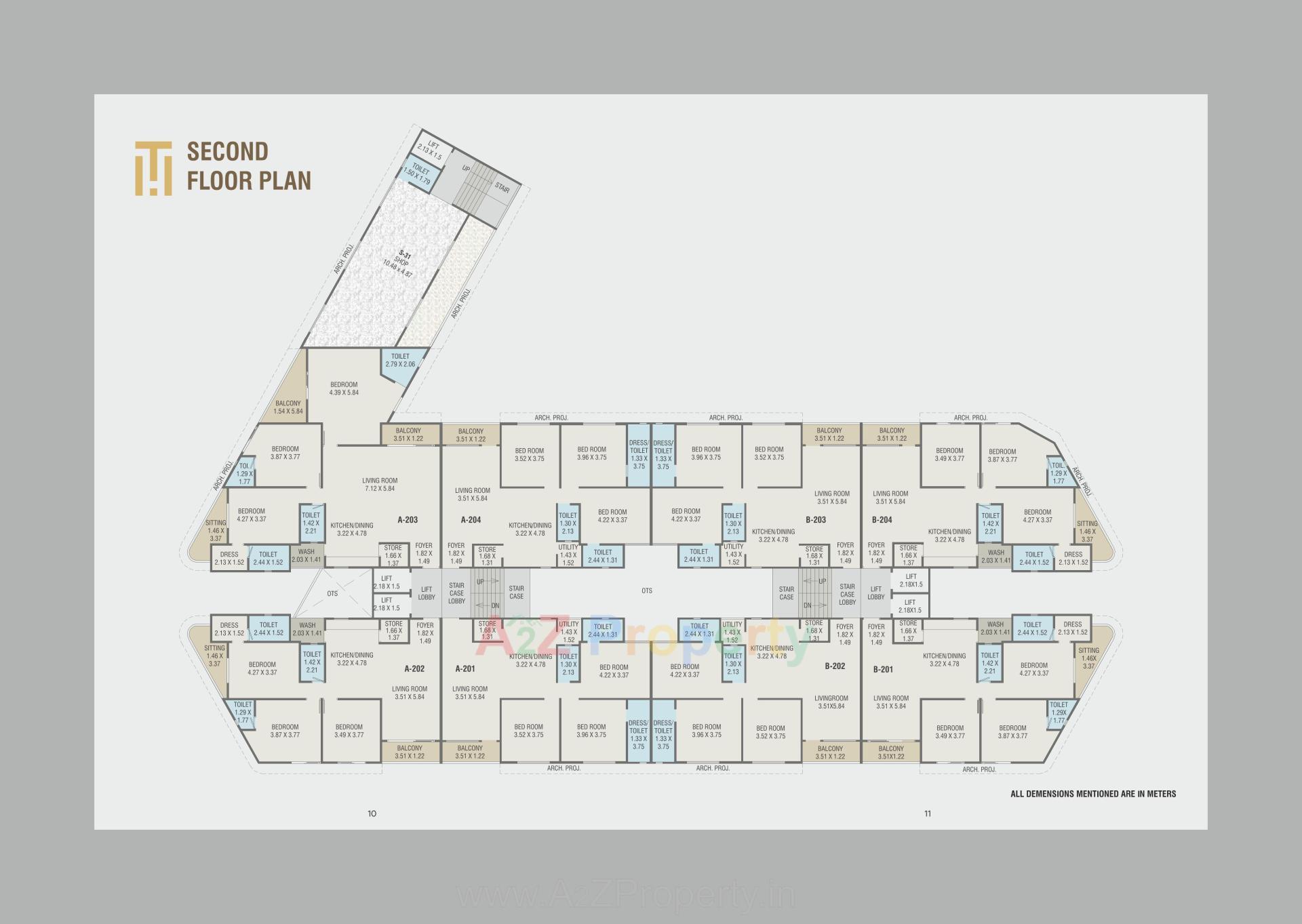 Layout of real estate project Trinity Heights located at Talsat, Vadodara, Gujarat