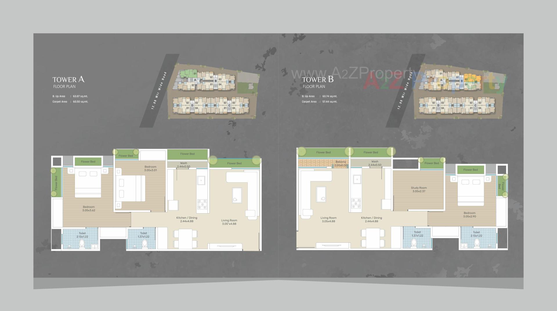 Layout of real estate project Trisha Rudraksh located at Danteshwar, Vadodara, Gujarat