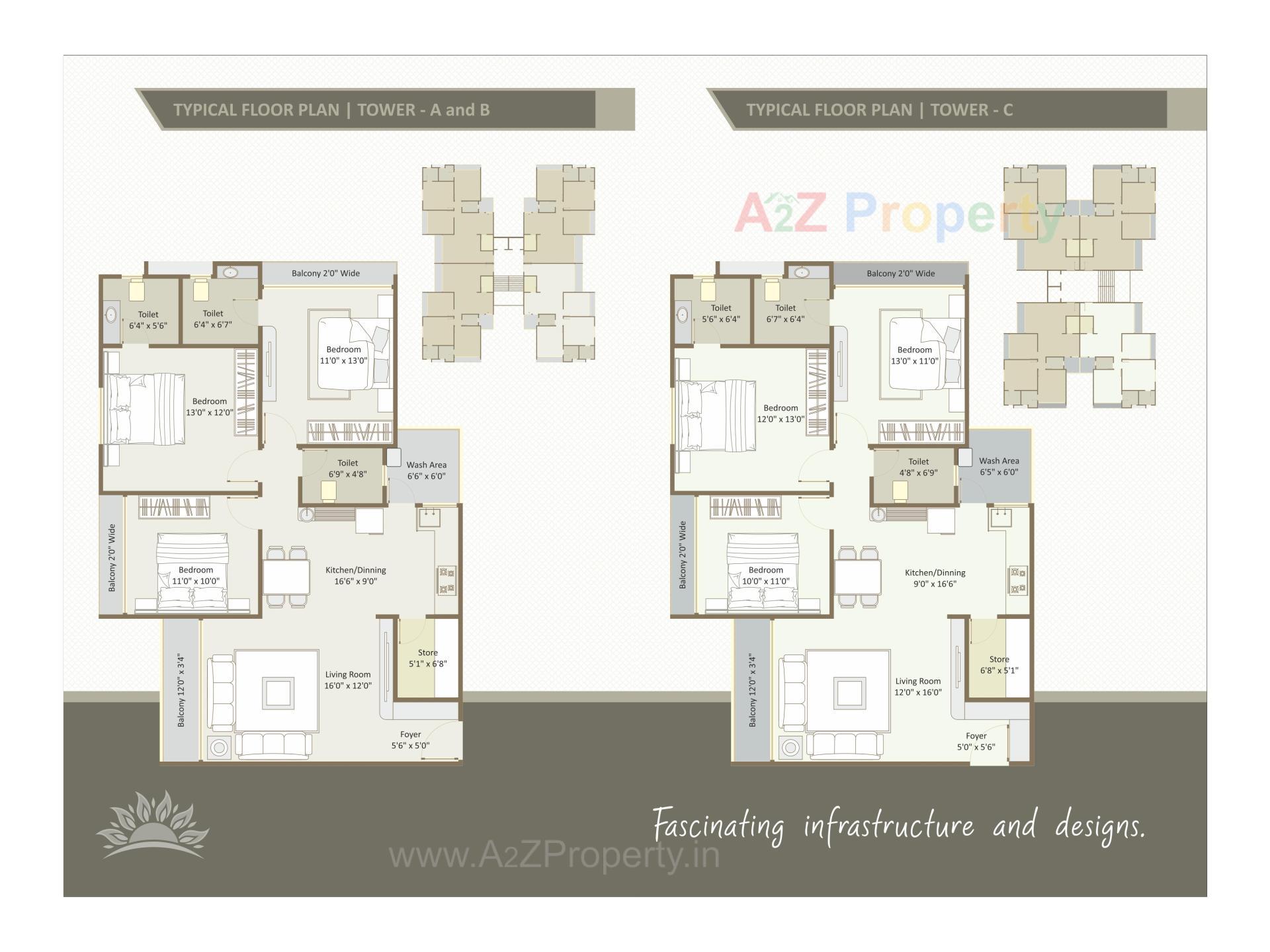 Layout of real estate project Triveni Heights located at Gorwa, Vadodara, Gujarat