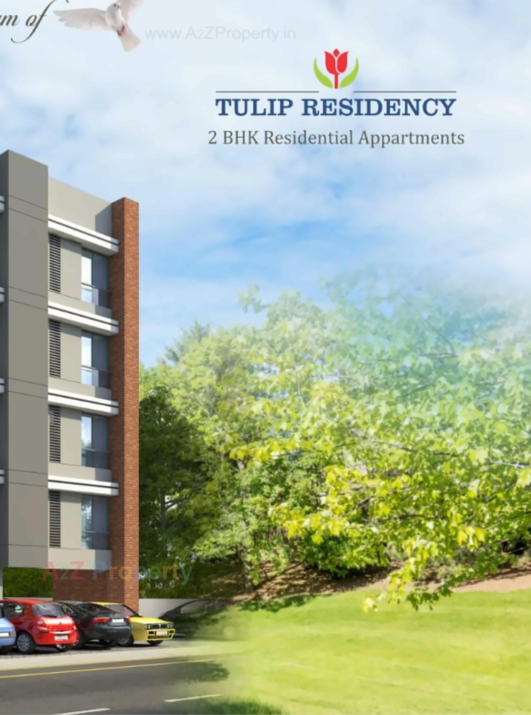 3D Elevation of real estate project Tulip Residency located at Vadodara, Vadodara, Gujarat