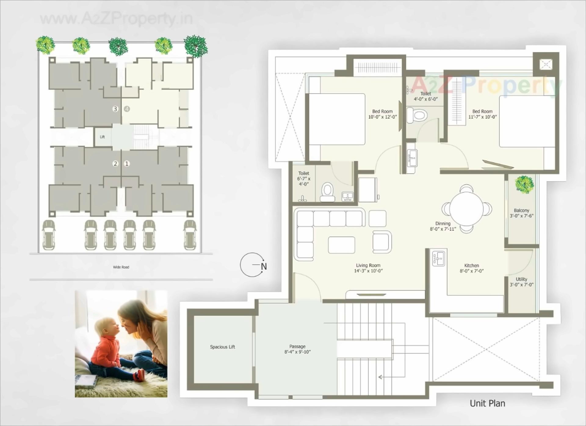 Layout of real estate project Tulip Residency located at Vadodara, Vadodara, Gujarat