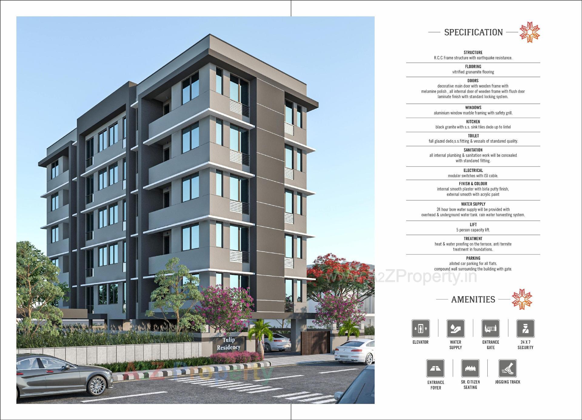  of real estate project Tulip Residency located at Vadodara, Vadodara, Gujarat