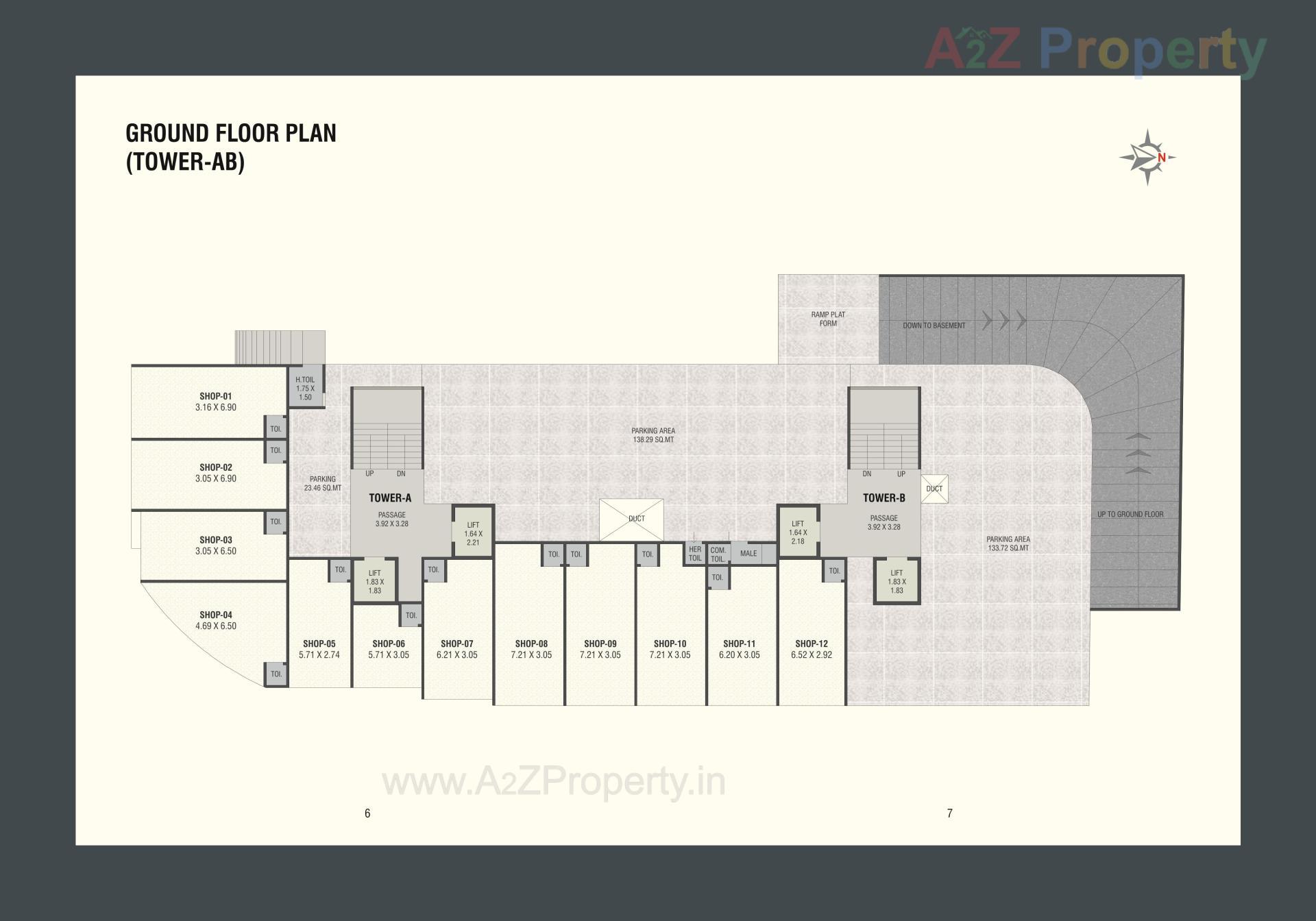 Layout of real estate project Tulsi Darshan located at Gotri, Vadodara, Gujarat