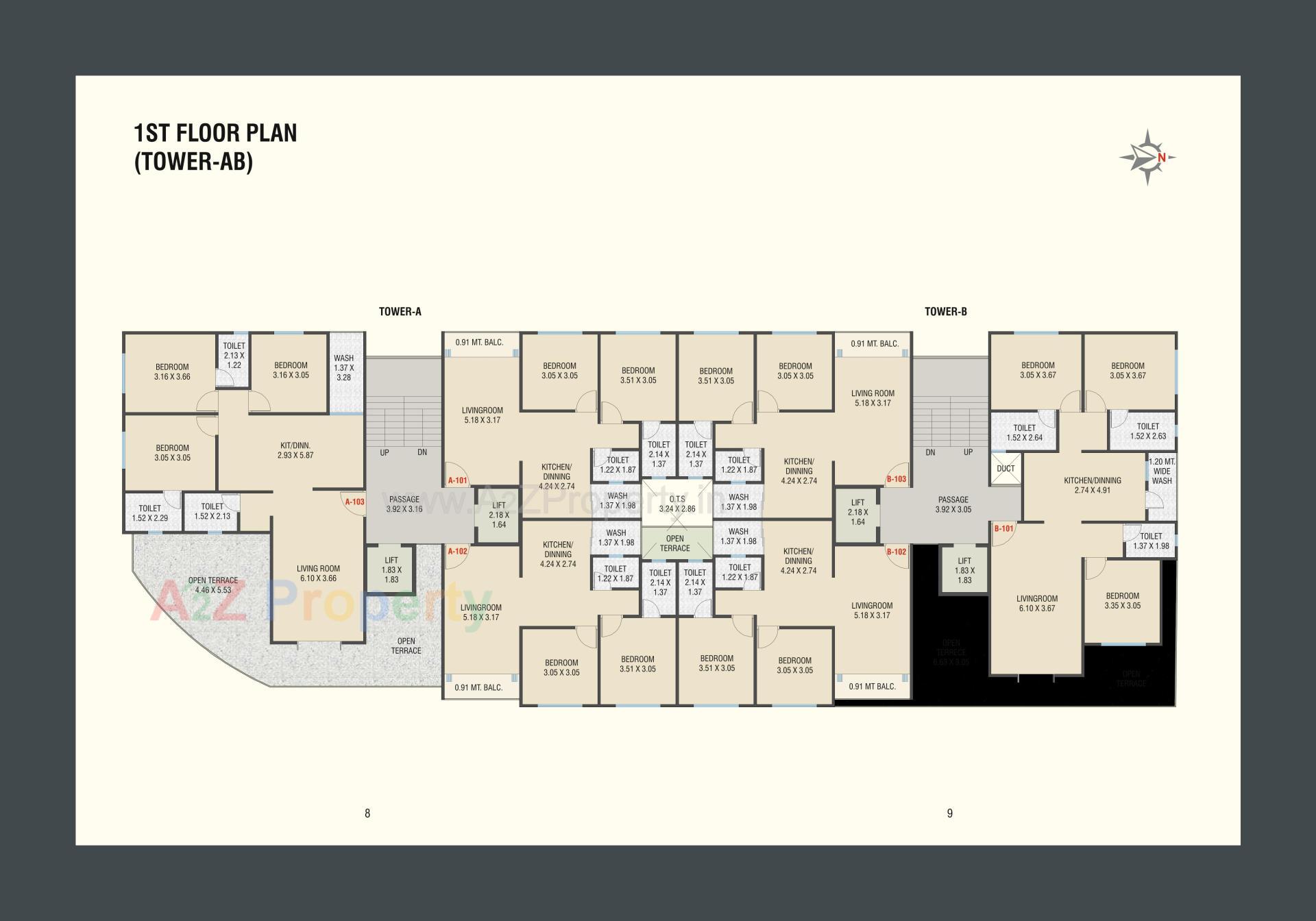 Layout of real estate project Tulsi Darshan located at Gotri, Vadodara, Gujarat