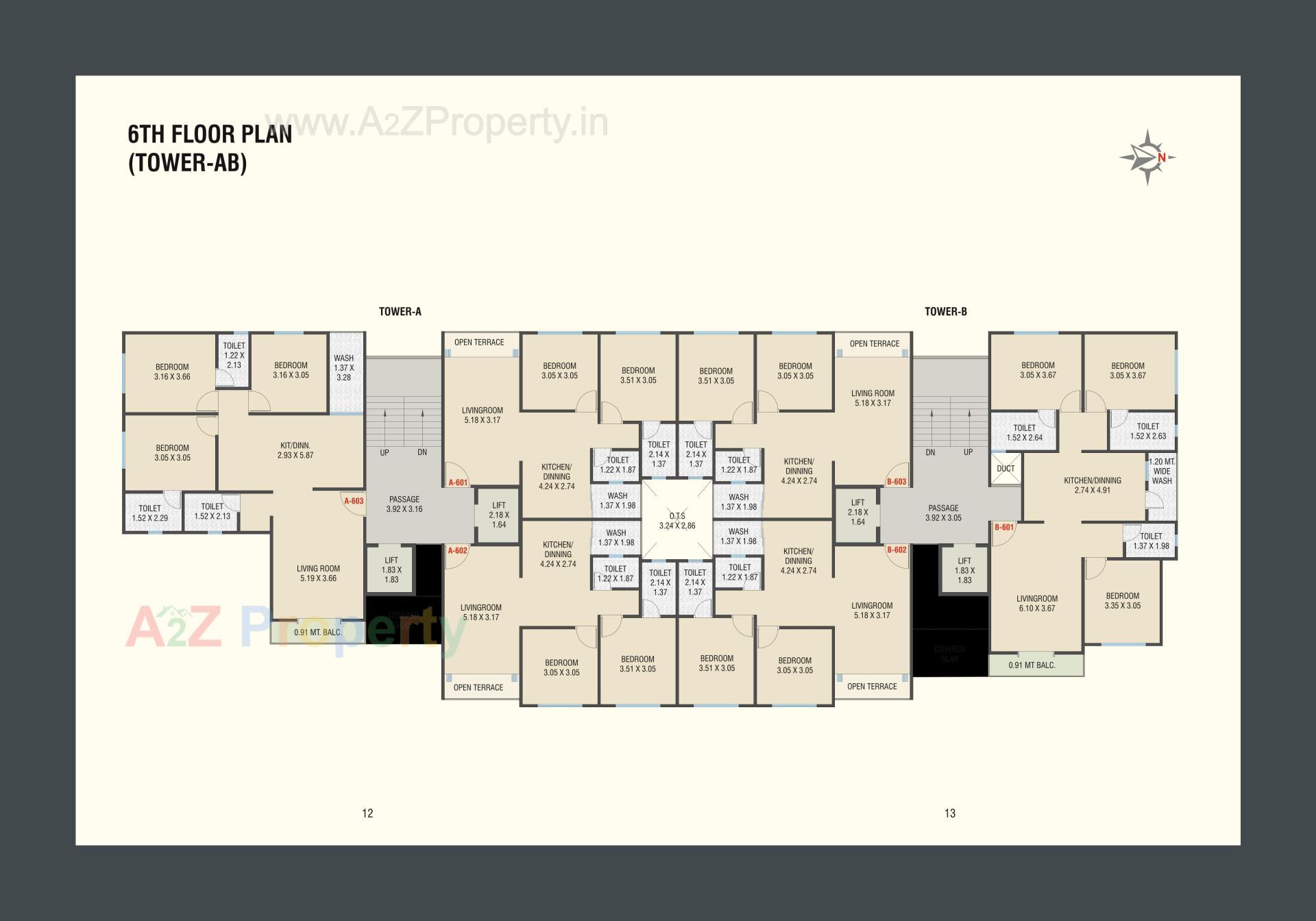 Layout of real estate project Tulsi Darshan located at Gotri, Vadodara, Gujarat