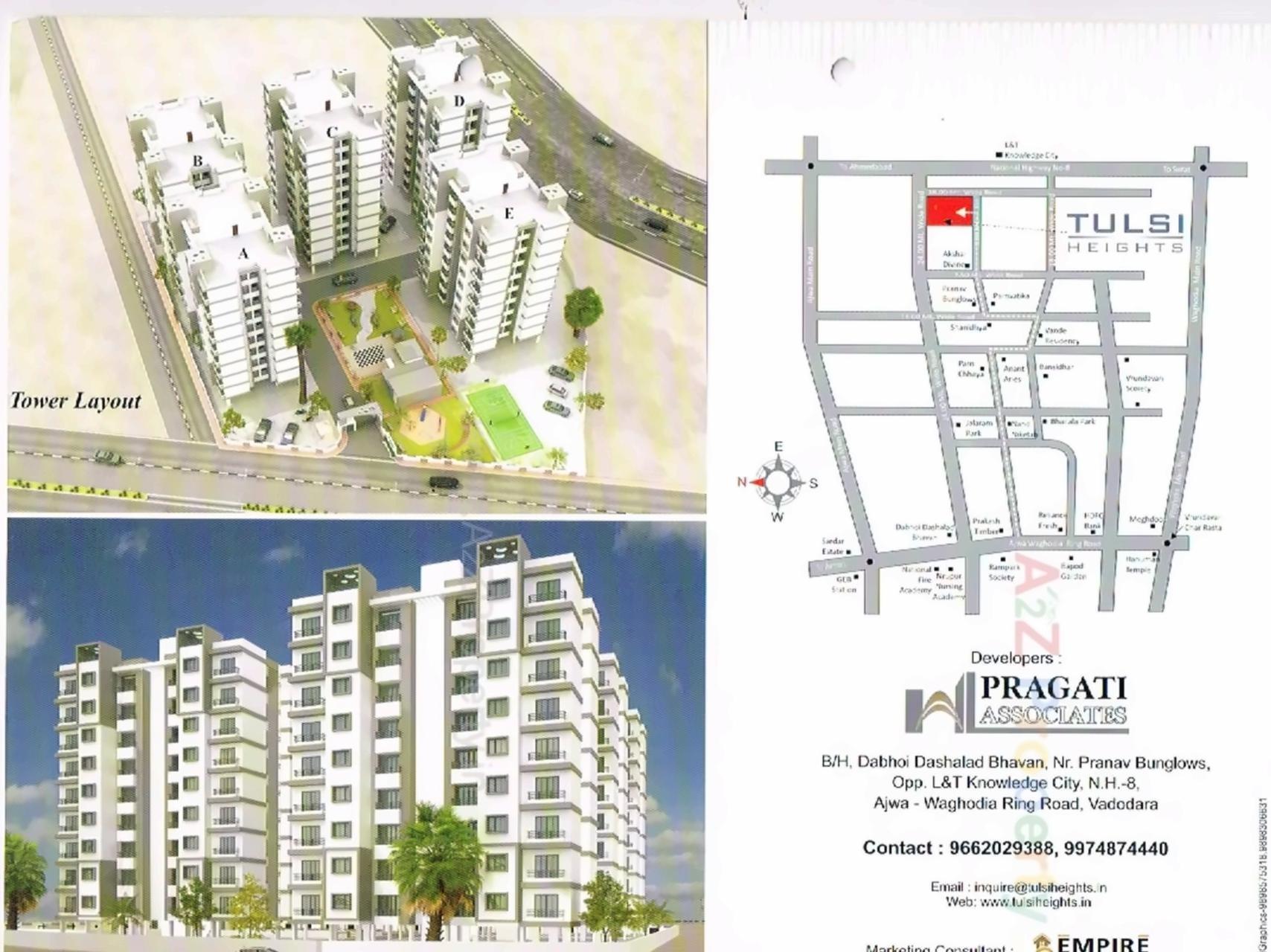  of real estate project Tulsi Heights located at Bapod, Vadodara, Gujarat