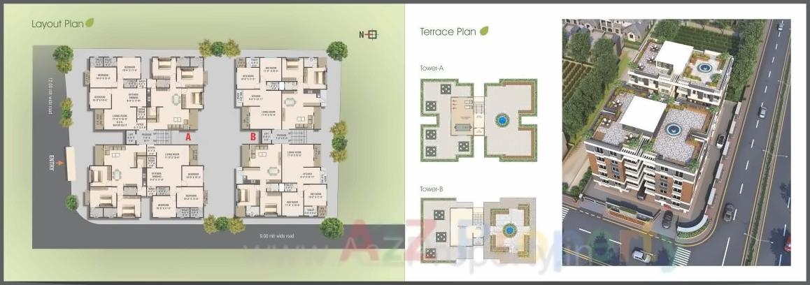 Layout of real estate project Tulsi Shyam located at Vasna, Vadodara, Gujarat