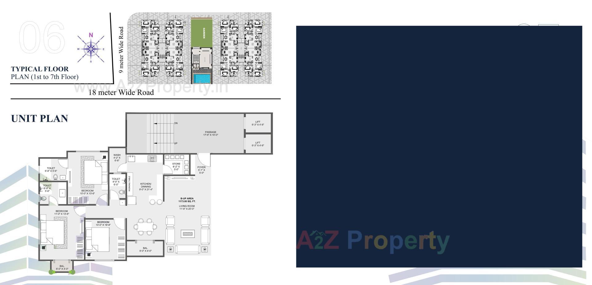 Layout of real estate project Twin Peaks located at Sama, Vadodara, Gujarat
