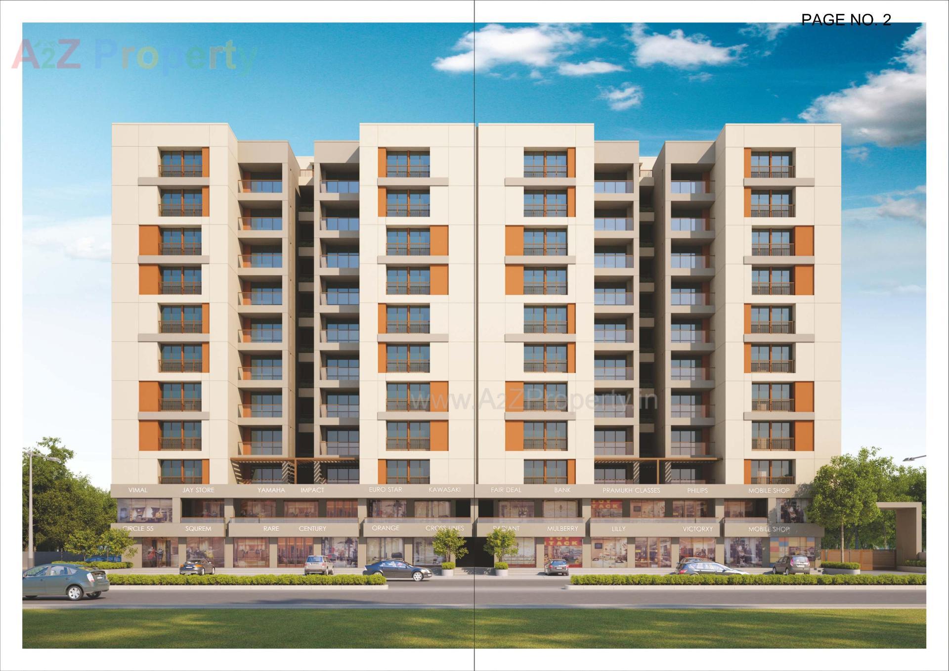 3D Elevation of real estate project Ultima Crest located at Kapurai, Vadodara, Gujarat