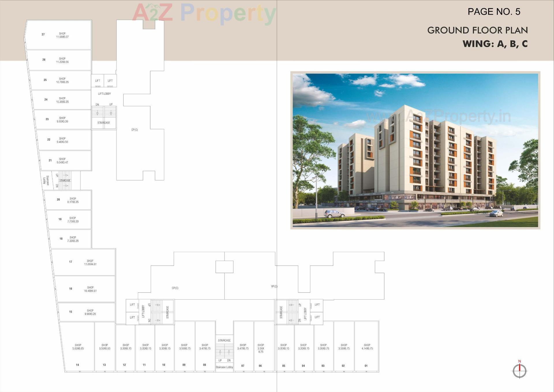 Layout of real estate project Ultima Crest located at Kapurai, Vadodara, Gujarat