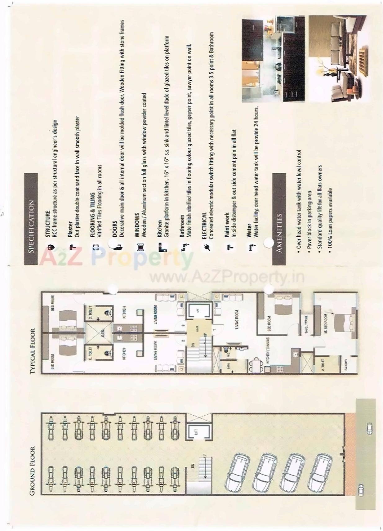 Layout of real estate project Uma Avenue located at Kasba, Vadodara, Gujarat