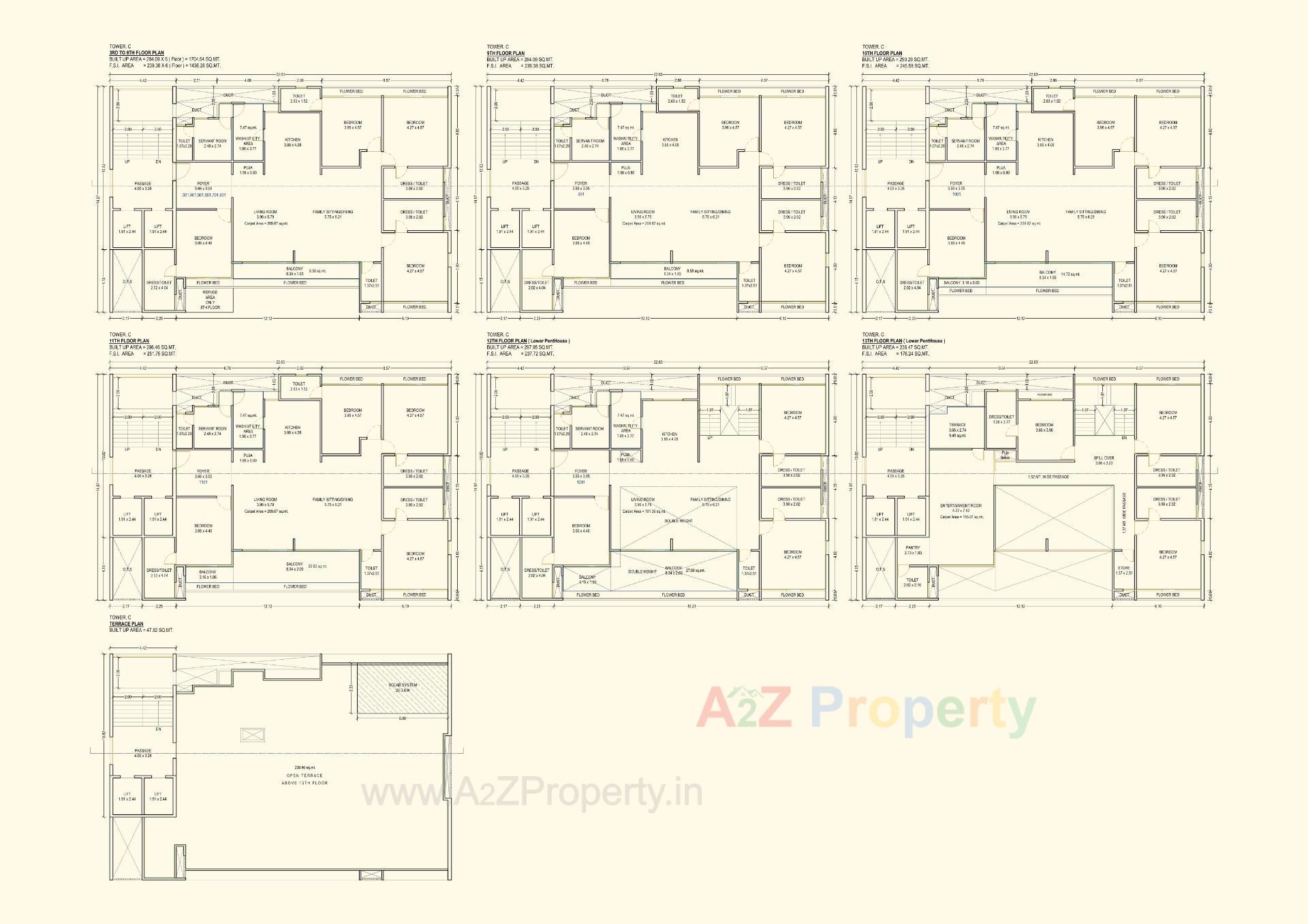 Layout of real estate project Uma Residences located at Bhayli, Vadodara, Gujarat