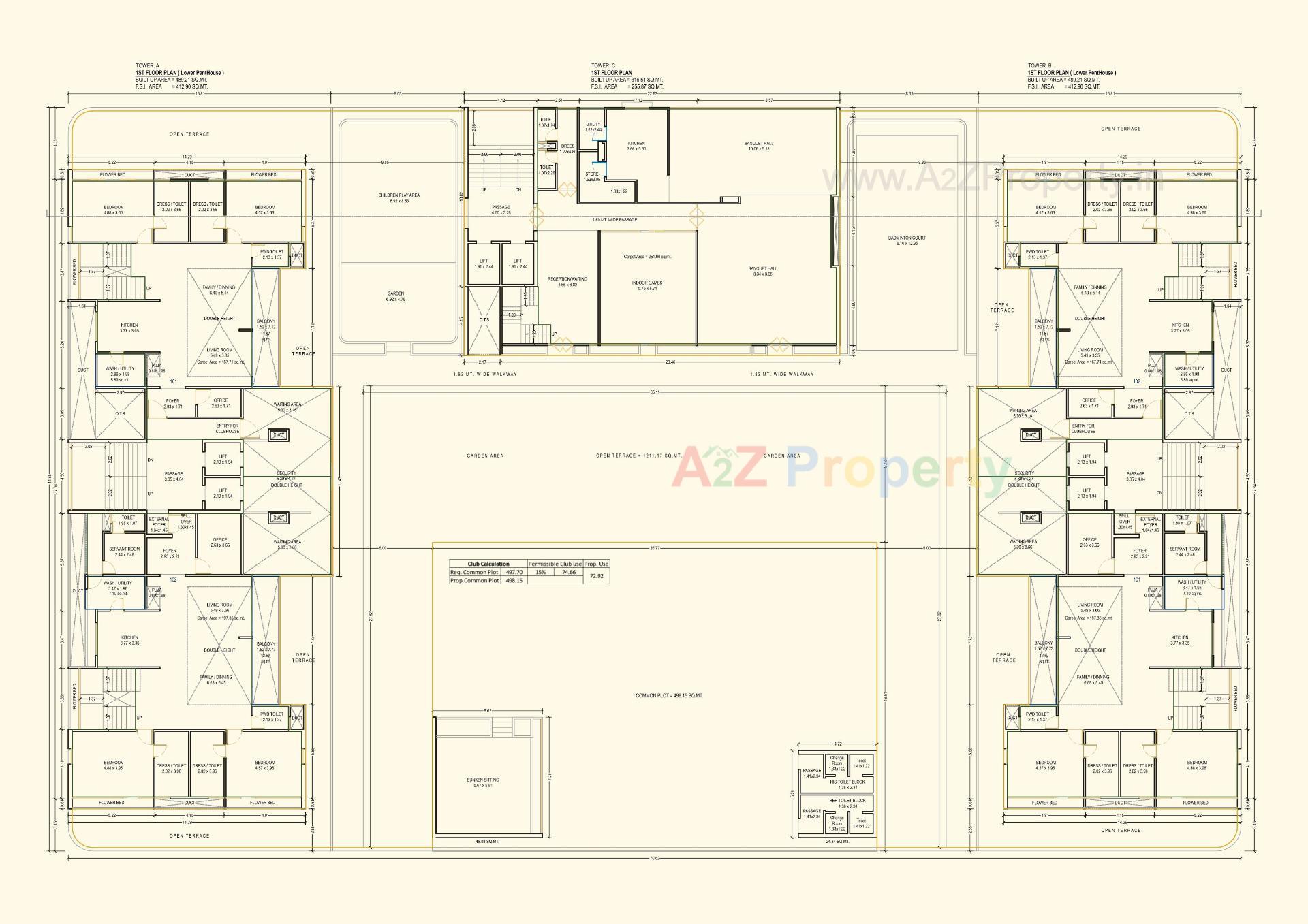 Layout of real estate project Uma Residences located at Bhayli, Vadodara, Gujarat