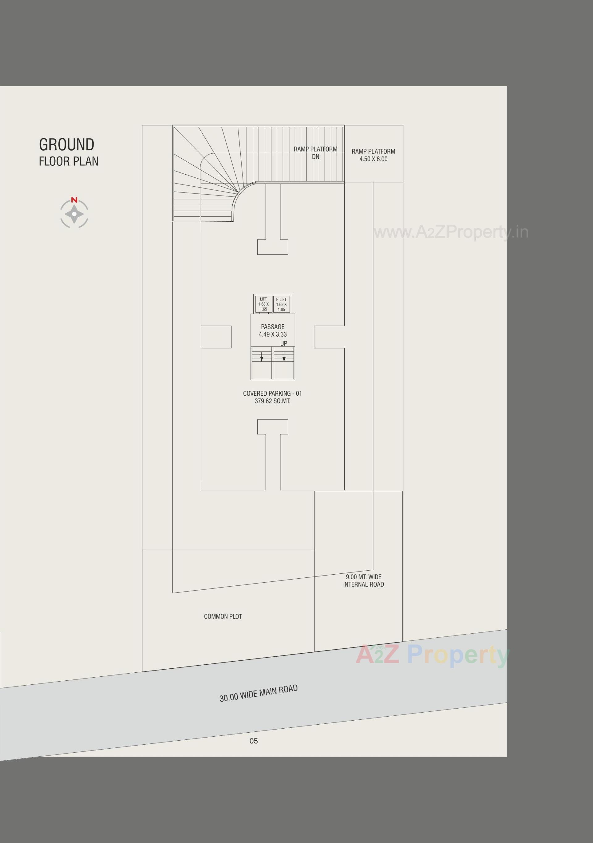 Layout of real estate project Umiya Heritage located at Chhani, Vadodara, Gujarat