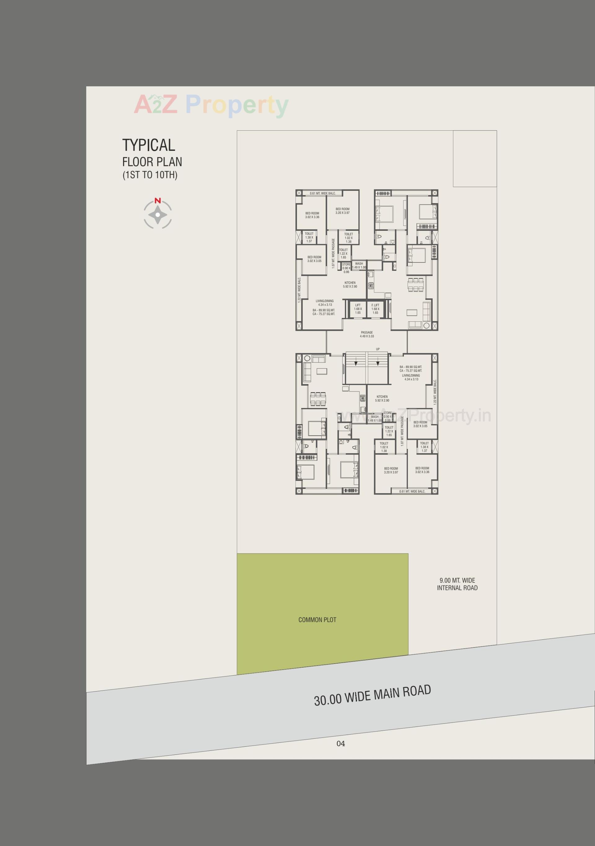 Layout of real estate project Umiya Heritage located at Chhani, Vadodara, Gujarat