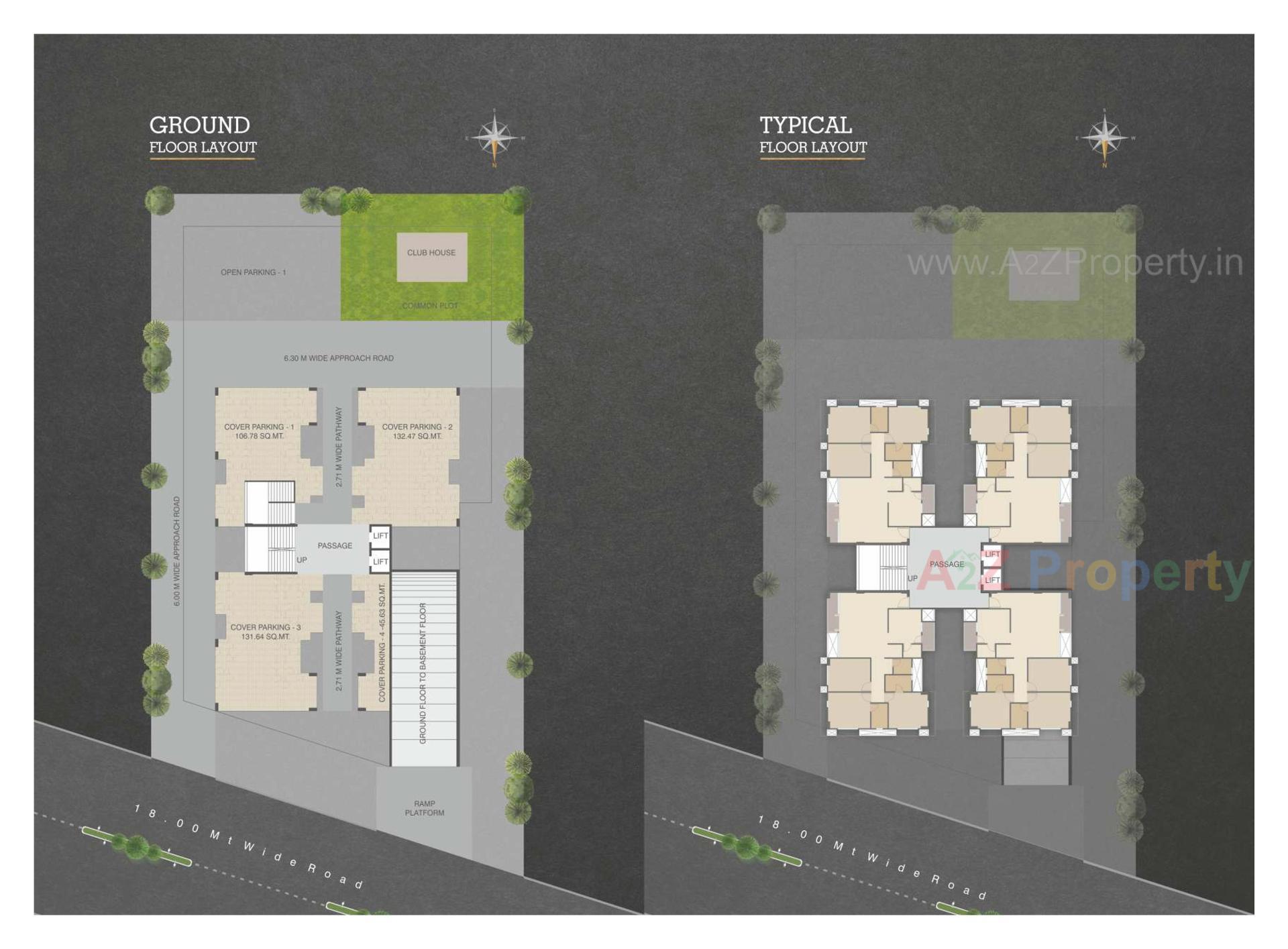 Layout of real estate project Umiya Palace located at Chhani, Vadodara, Gujarat