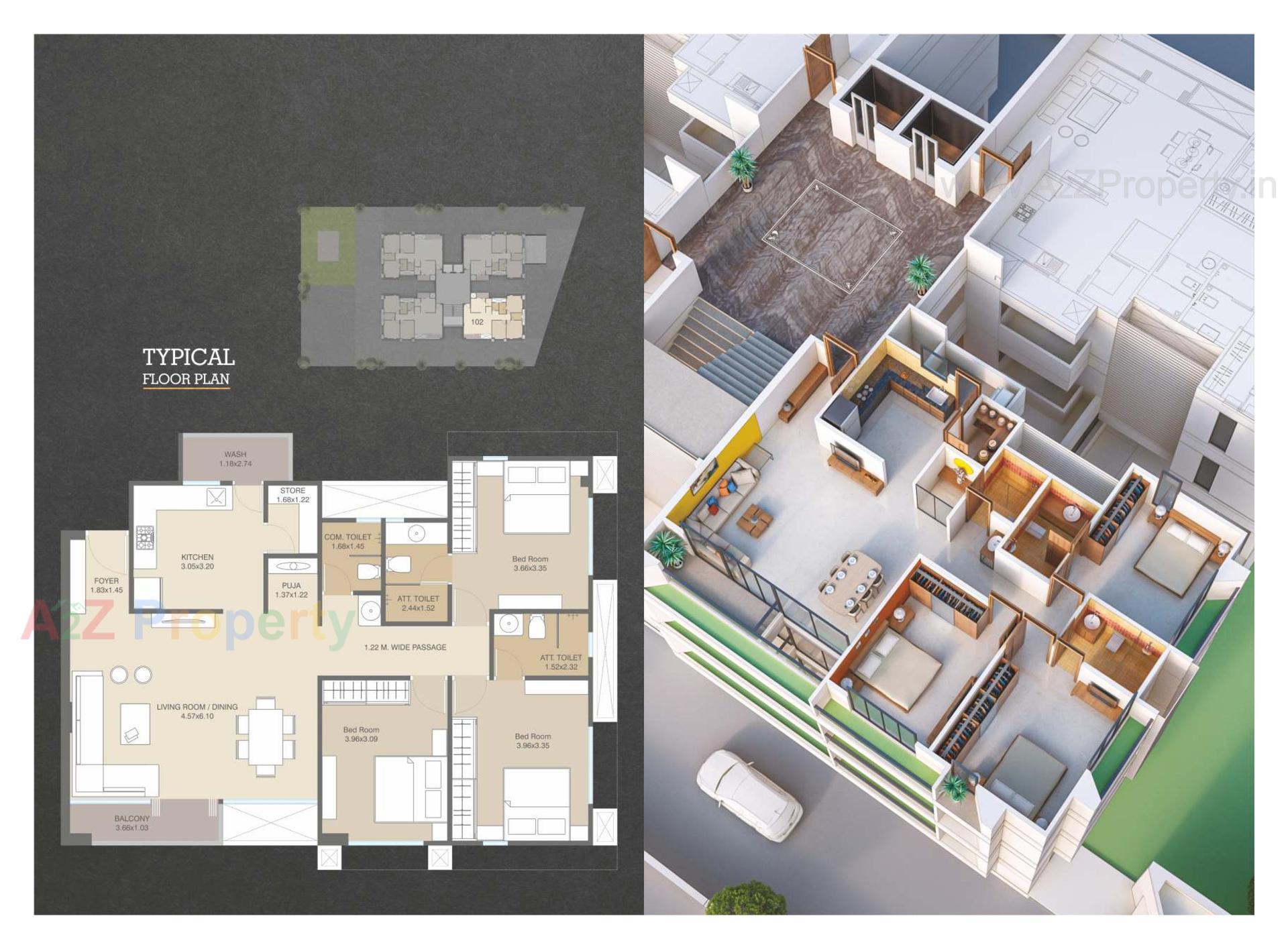 Layout of real estate project Umiya Palace located at Chhani, Vadodara, Gujarat