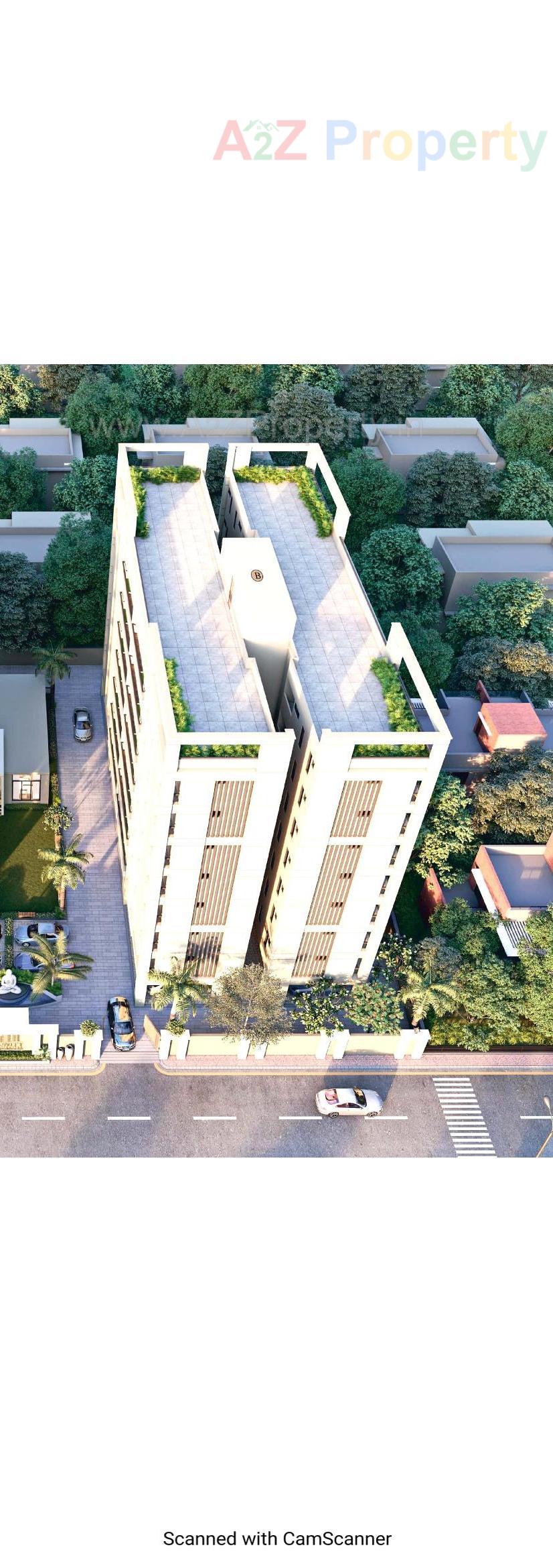 3D Elevation of real estate project Unity Lifestyle located at Vadsar, Vadodara, Gujarat