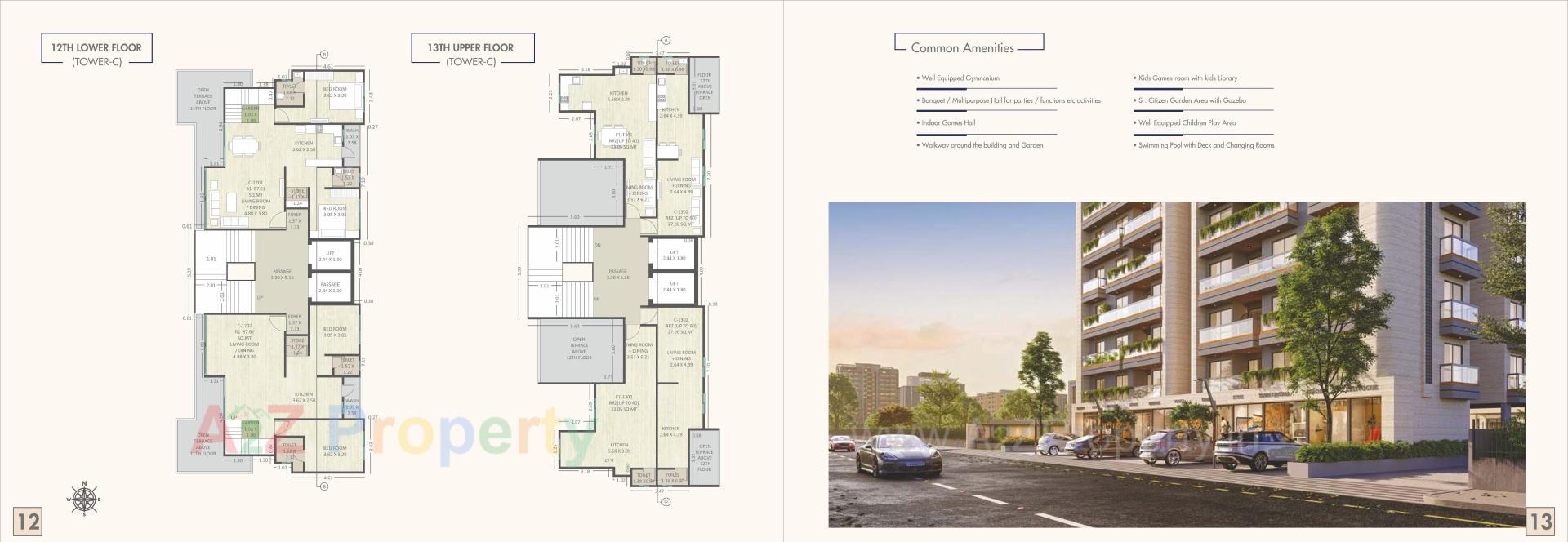 Layout of real estate project Unity Sapphire located at Sevasi, Vadodara, Gujarat