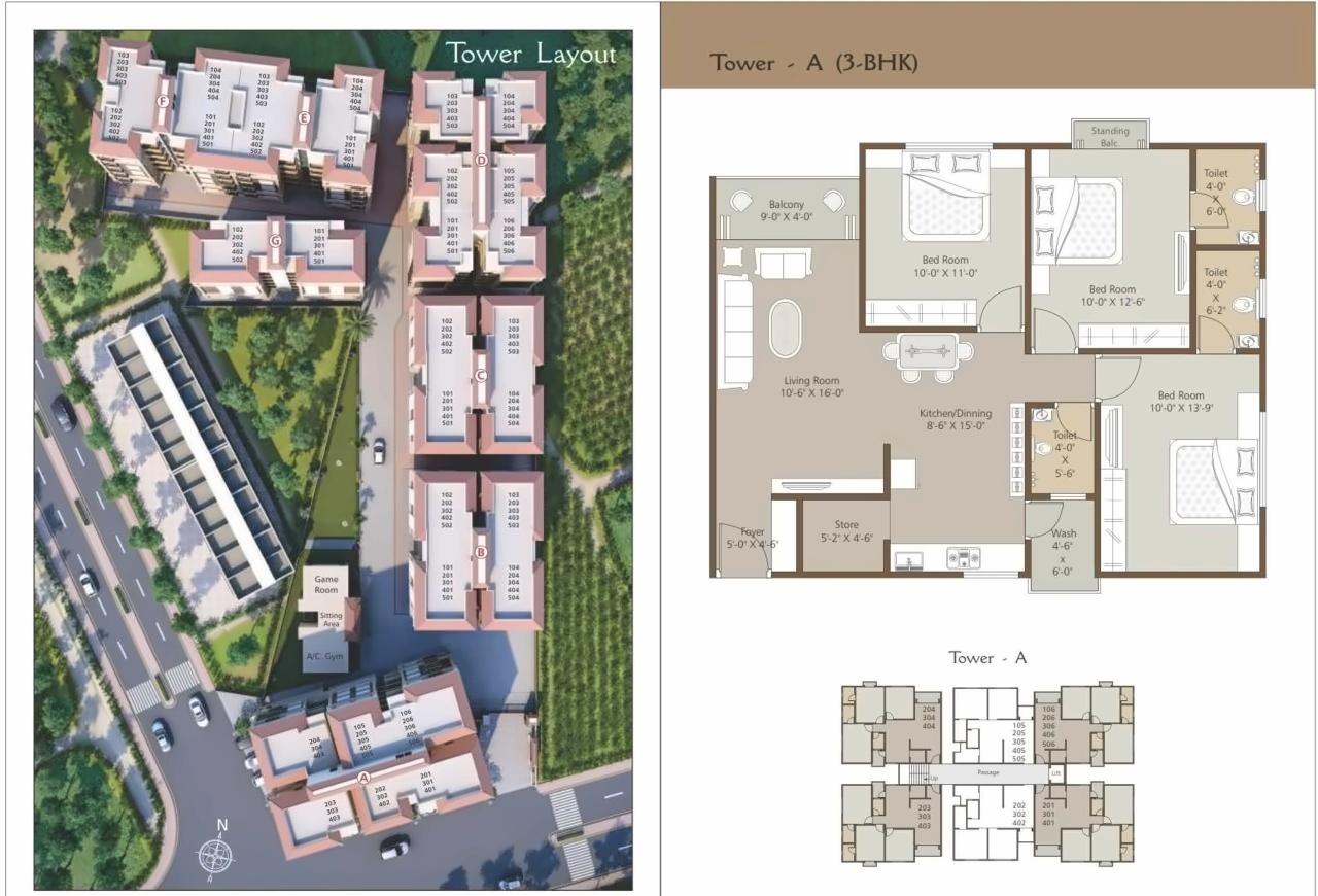 Layout of real estate project Upvan Heritage located at Vadodara, Vadodara, Gujarat