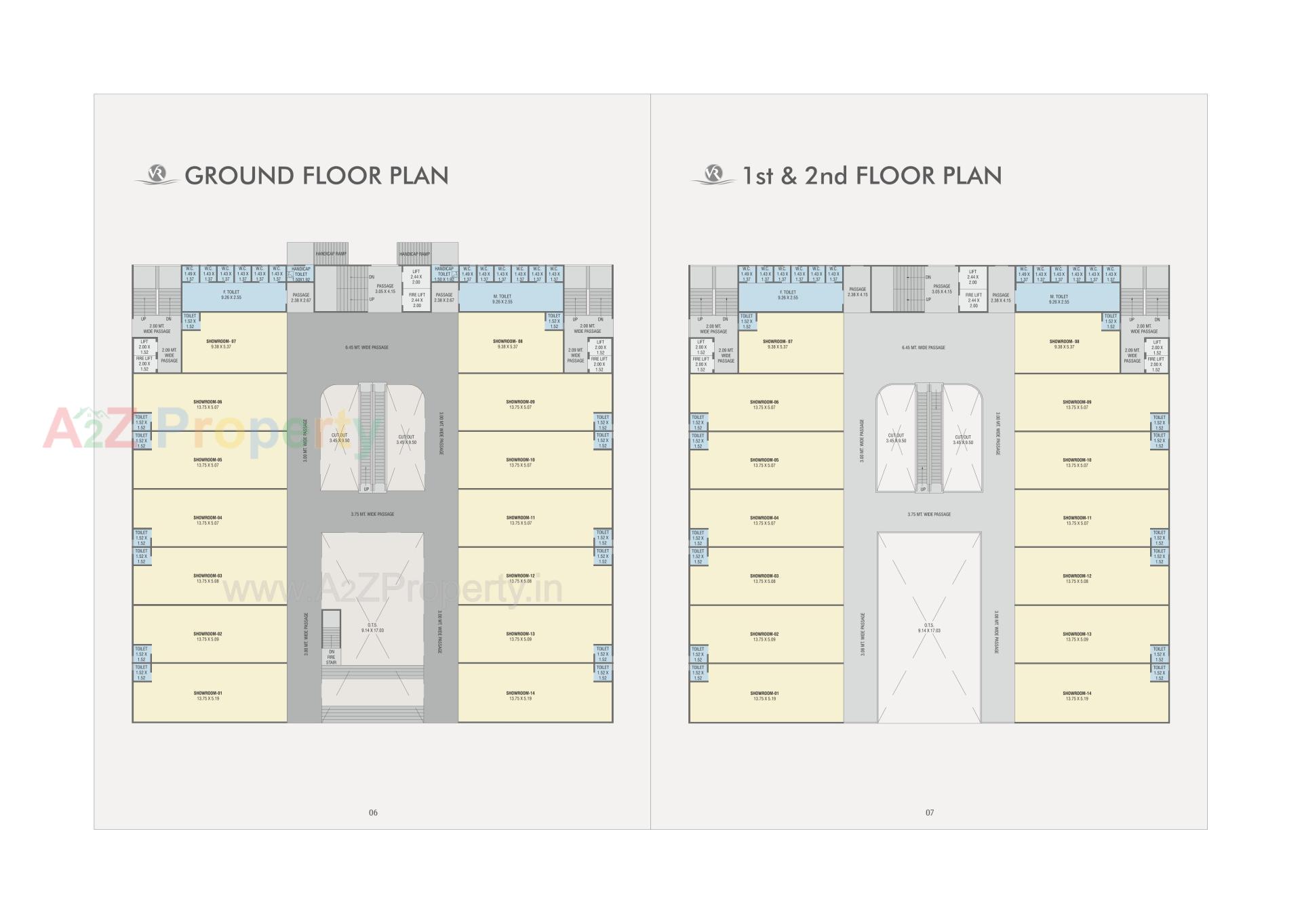Layout of real estate project V R Infinity located at Bapod, Vadodara, Gujarat