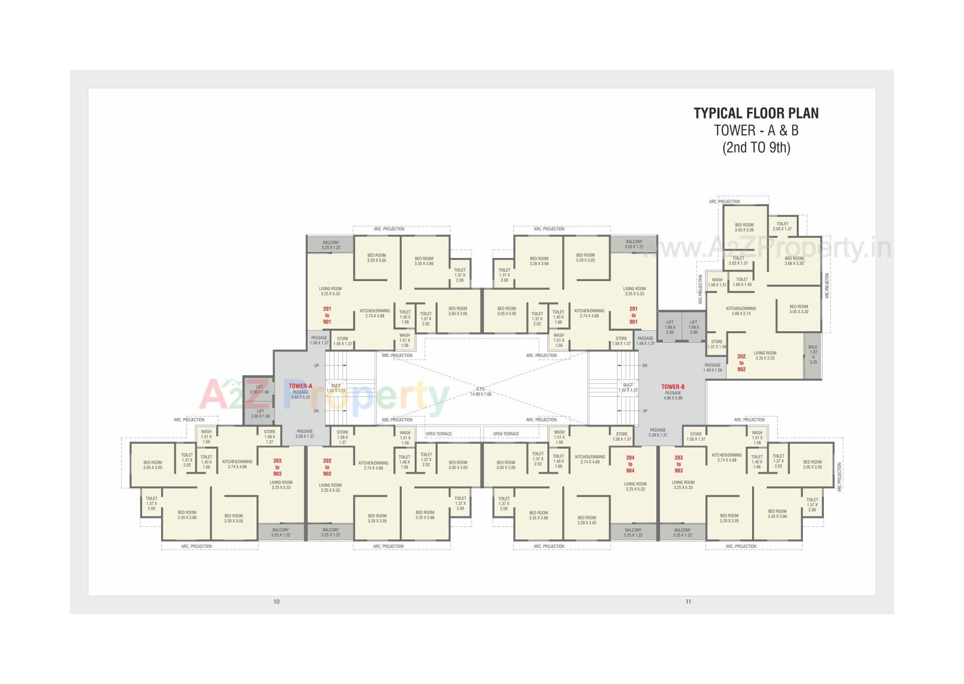 Layout of real estate project V R Luxuria located at Bhayli, Vadodara, Gujarat