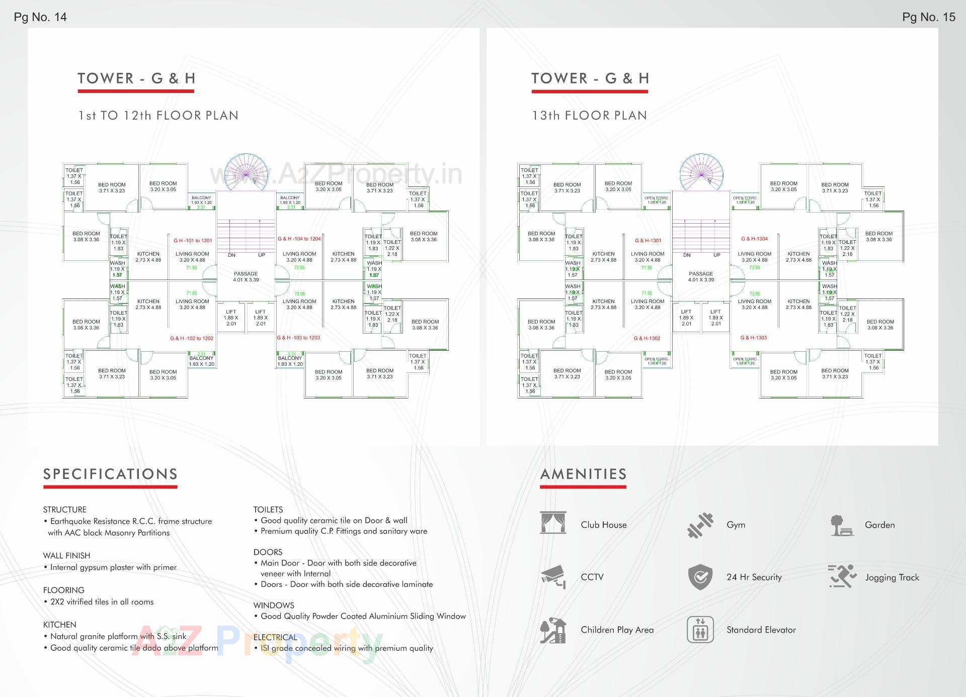  of real estate project V R Vivanta located at Sayajipura, Vadodara, Gujarat