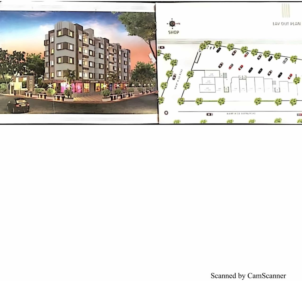Layout of real estate project Vaibhav Avenue located at Atladara, Vadodara, Gujarat