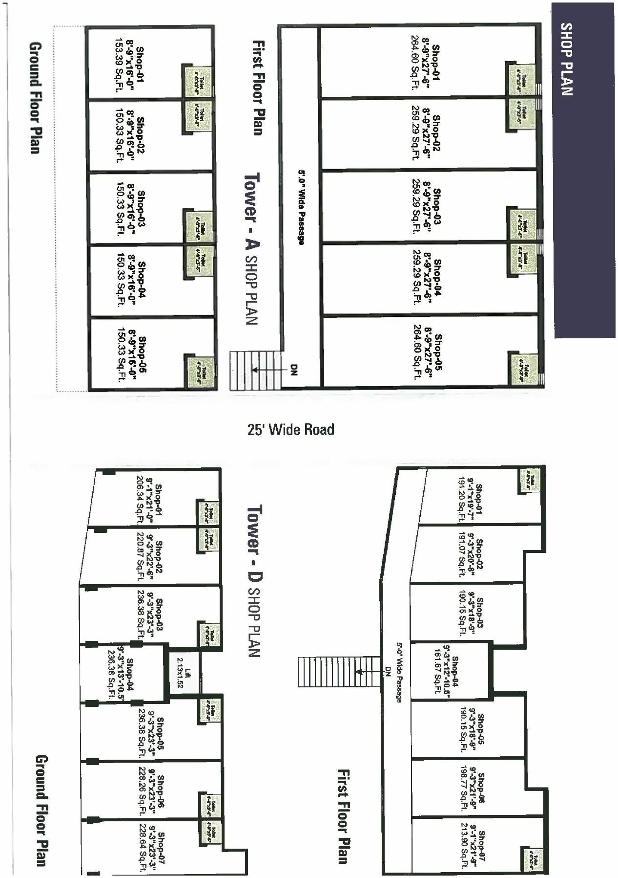 Layout of real estate project Vakratund Enclave located at Kalali, Vadodara, Gujarat