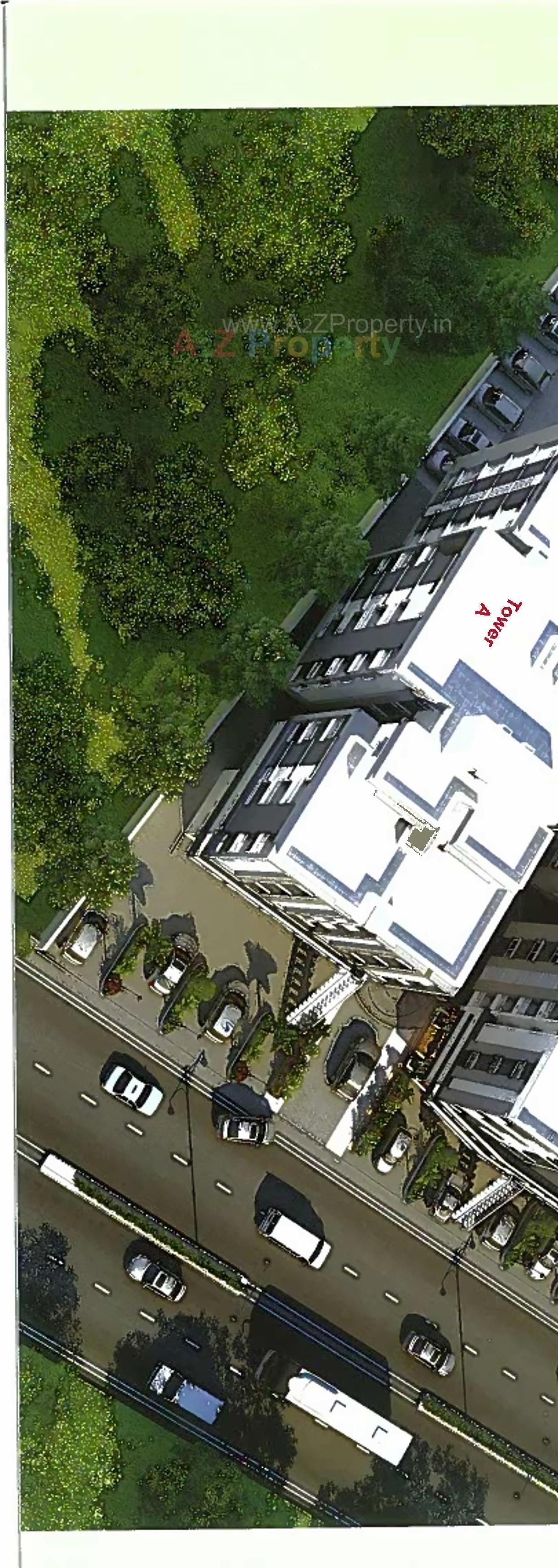 3D Elevation of real estate project Vakratund Enclave located at Kalali, Vadodara, Gujarat