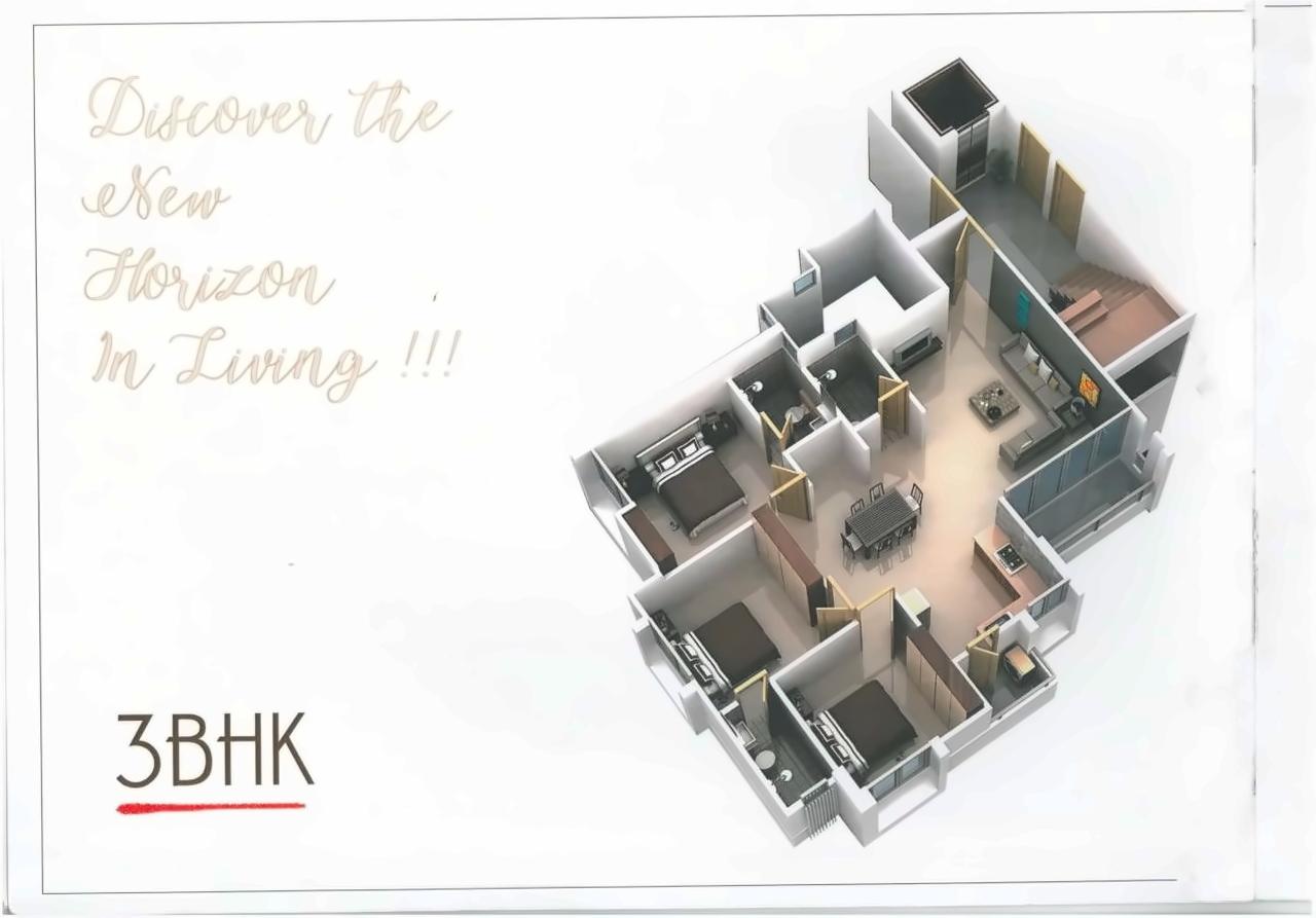 Layout of real estate project Vakratund Residency located at Tarsali, Vadodara, Gujarat