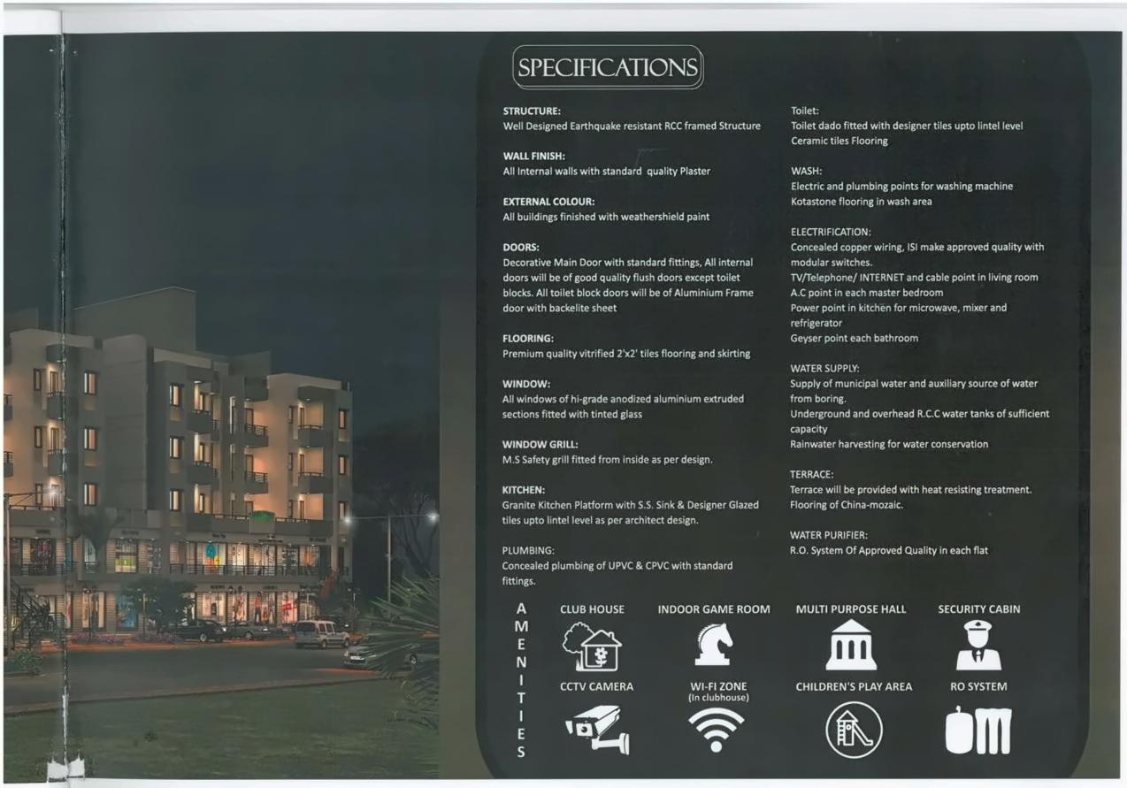  of real estate project Vakratund Residency located at Tarsali, Vadodara, Gujarat