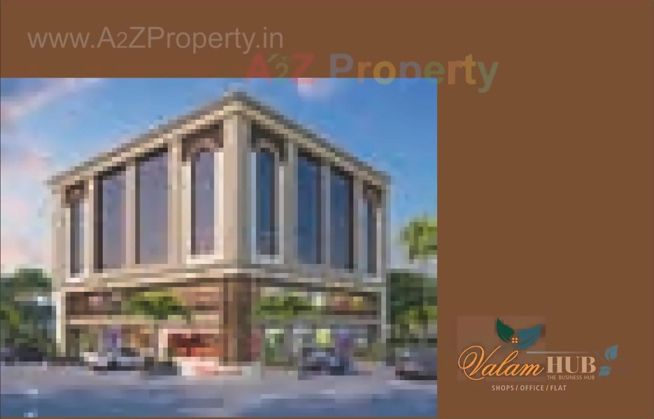 3D Elevation of real estate project Valam Hub located at Kapurai, Vadodara, Gujarat