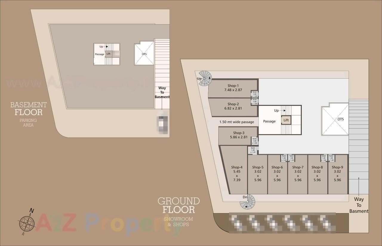 Layout of real estate project Valam Hub located at Kapurai, Vadodara, Gujarat