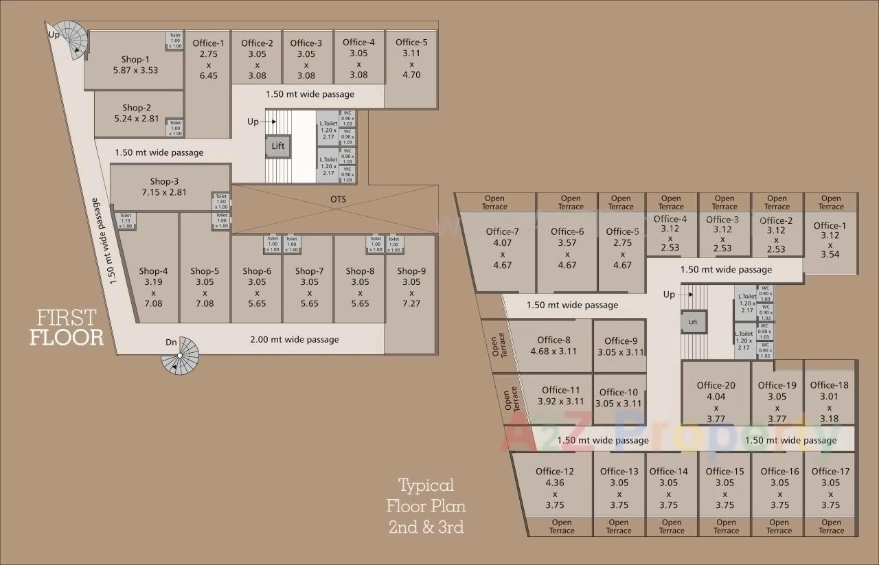 Layout of real estate project Valam Hub located at Kapurai, Vadodara, Gujarat