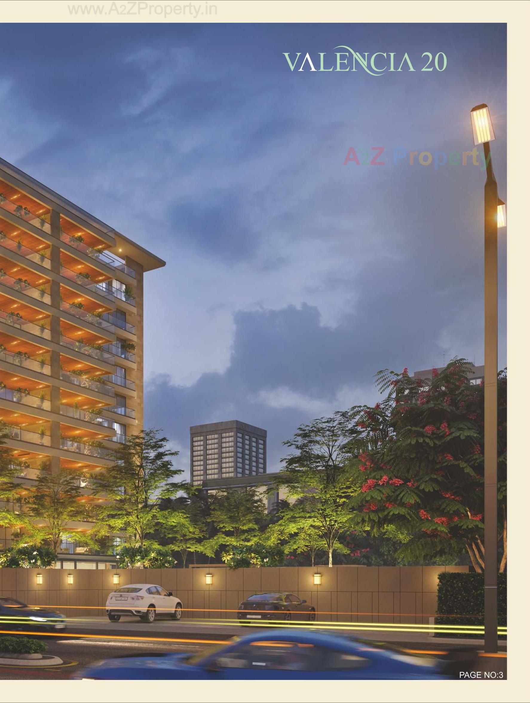 3D Elevation of real estate project Valencia 20 located at Khanpur, Vadodara, Gujarat