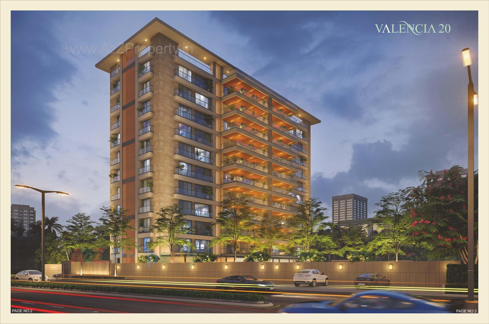 3D Elevation of real estate project Valencia 20 located at Khanpur, Vadodara, Gujarat